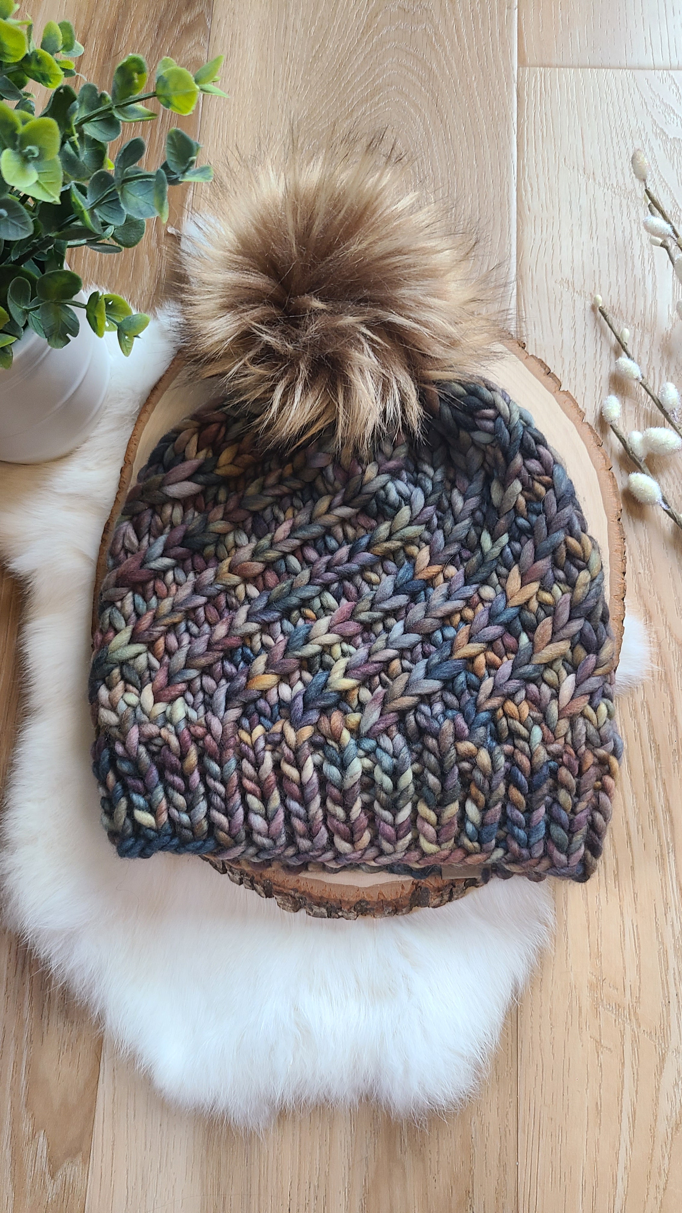 Woodland Swirl knit hat – Knit Wit 608
