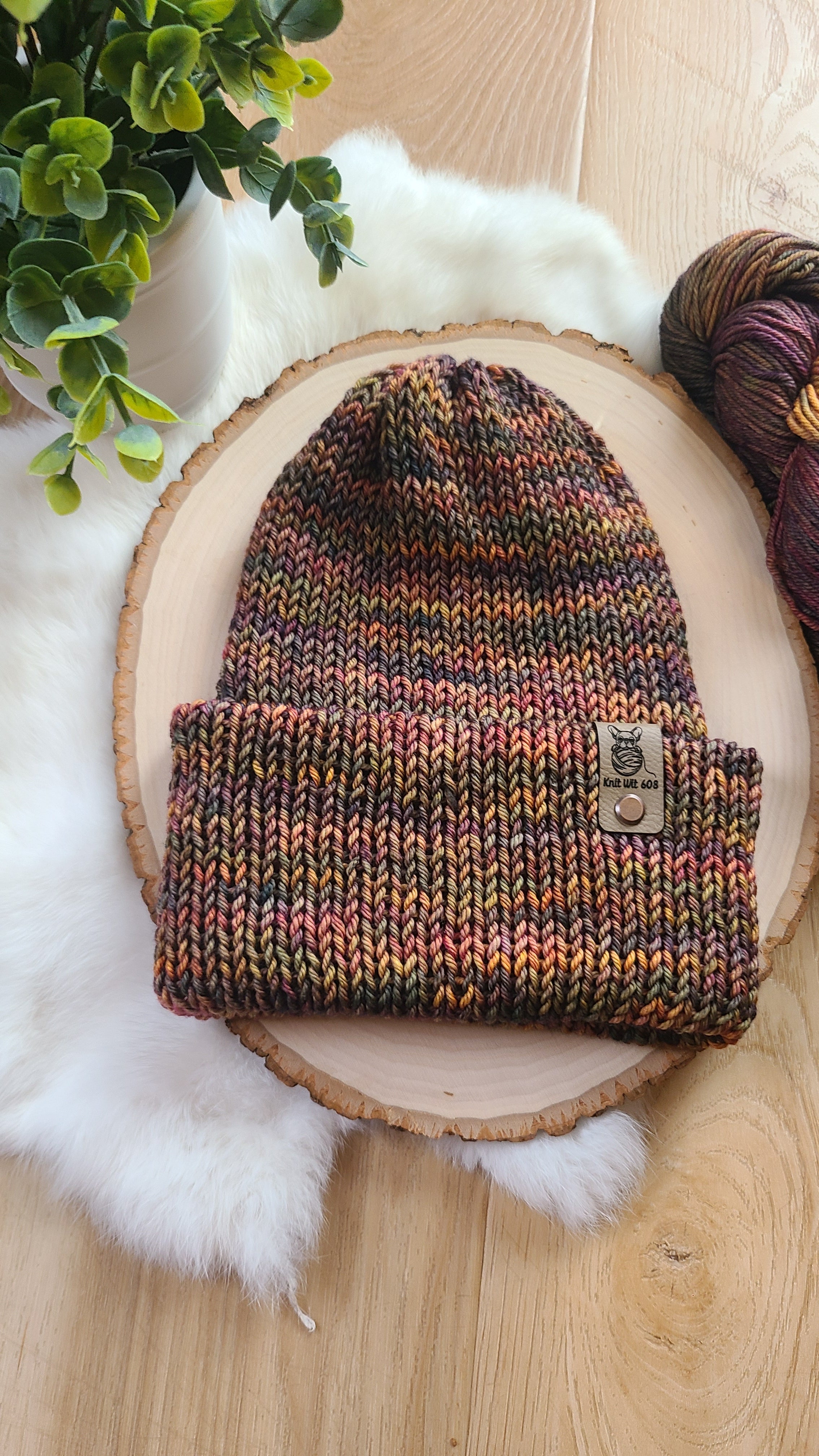 Merino wool double layer beanies