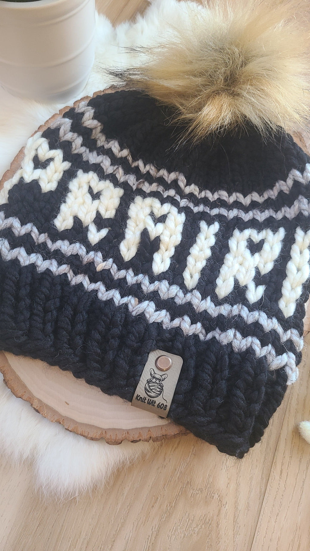 Sun Prairie Groundhogs Knit Hat