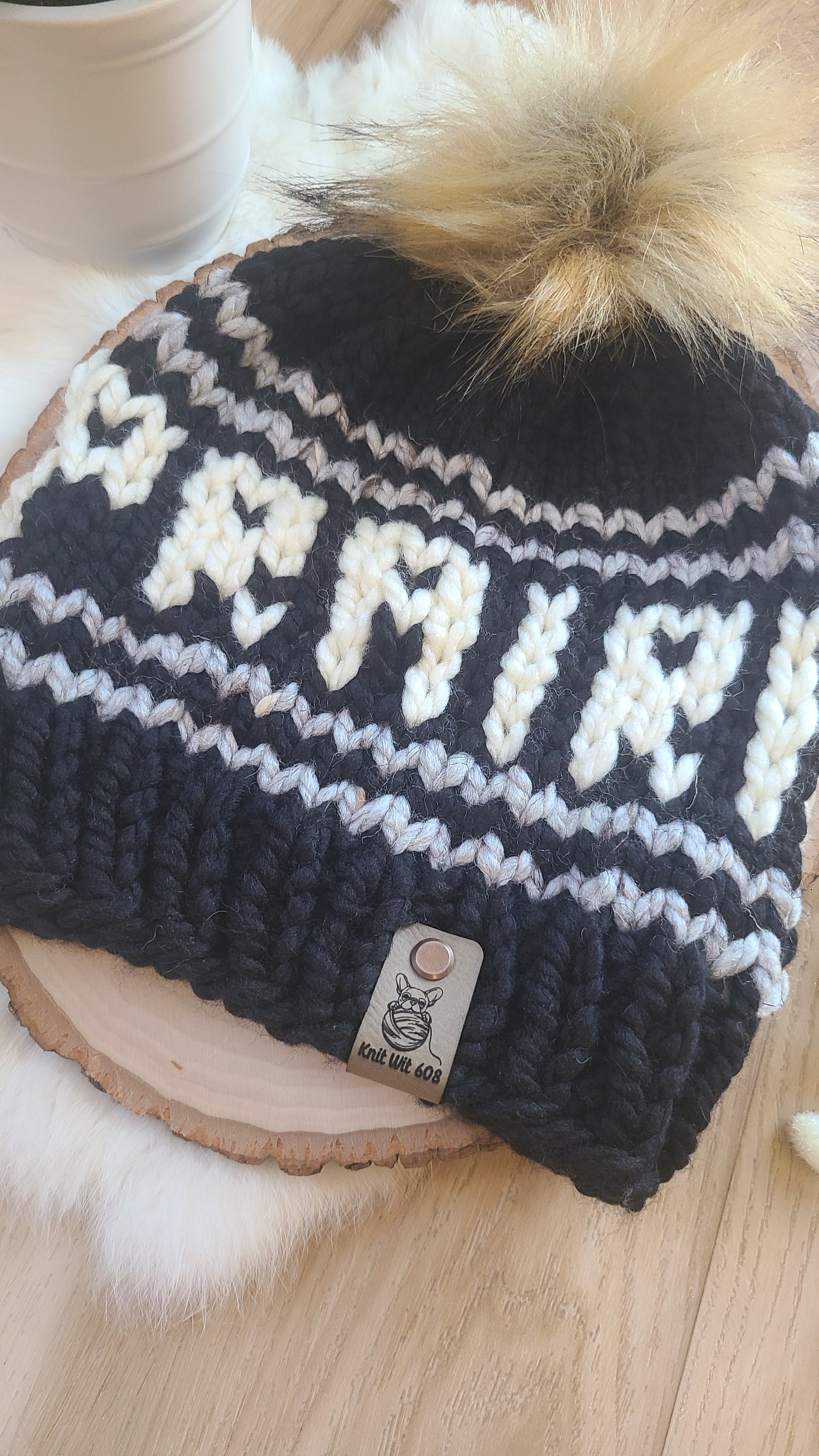 Sun Prairie Groundhogs Knit Hat