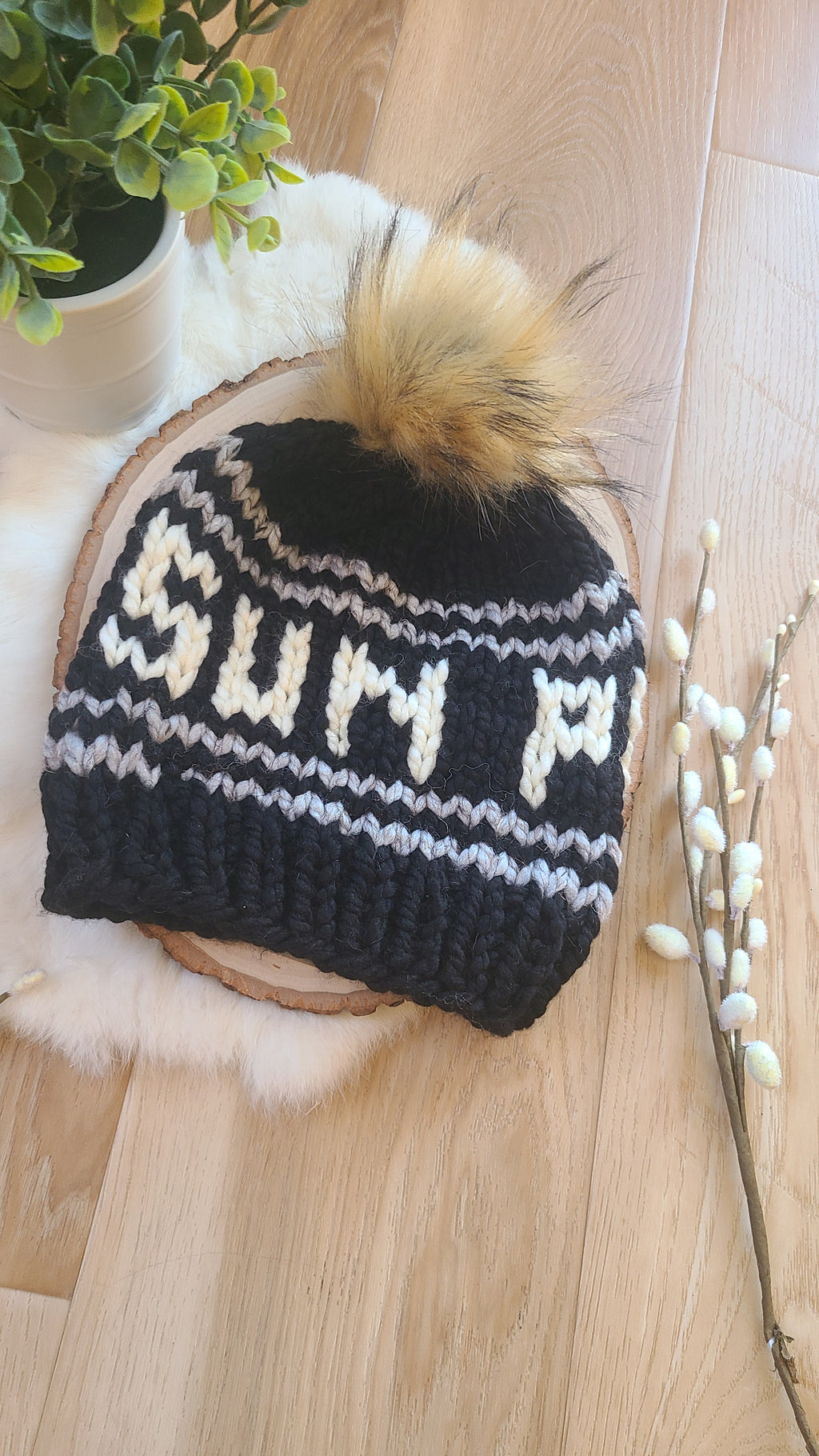 Sun Prairie Groundhogs Knit Hat
