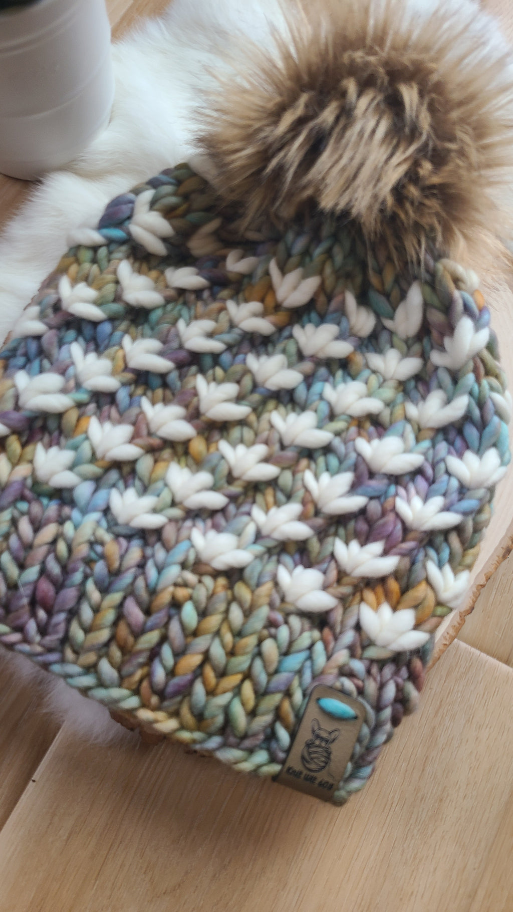 Lotus Grove - merino wool knit hat