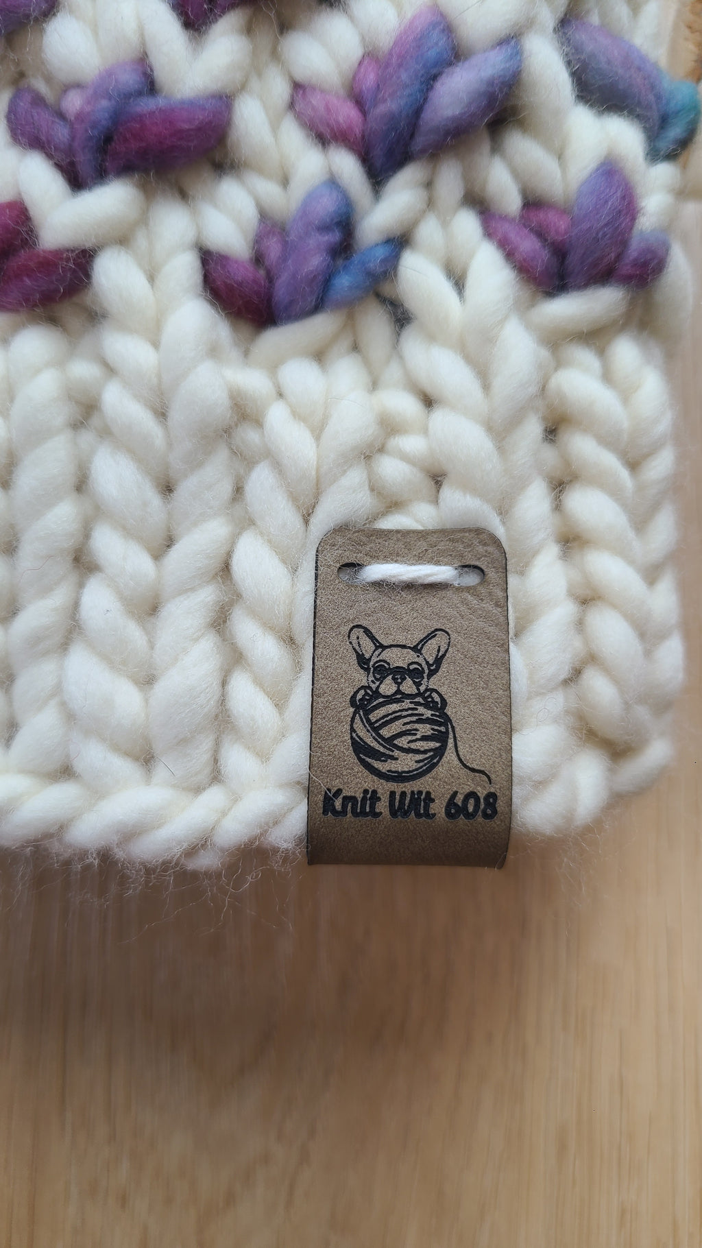 Whispering Lotus - merino wool knit hat