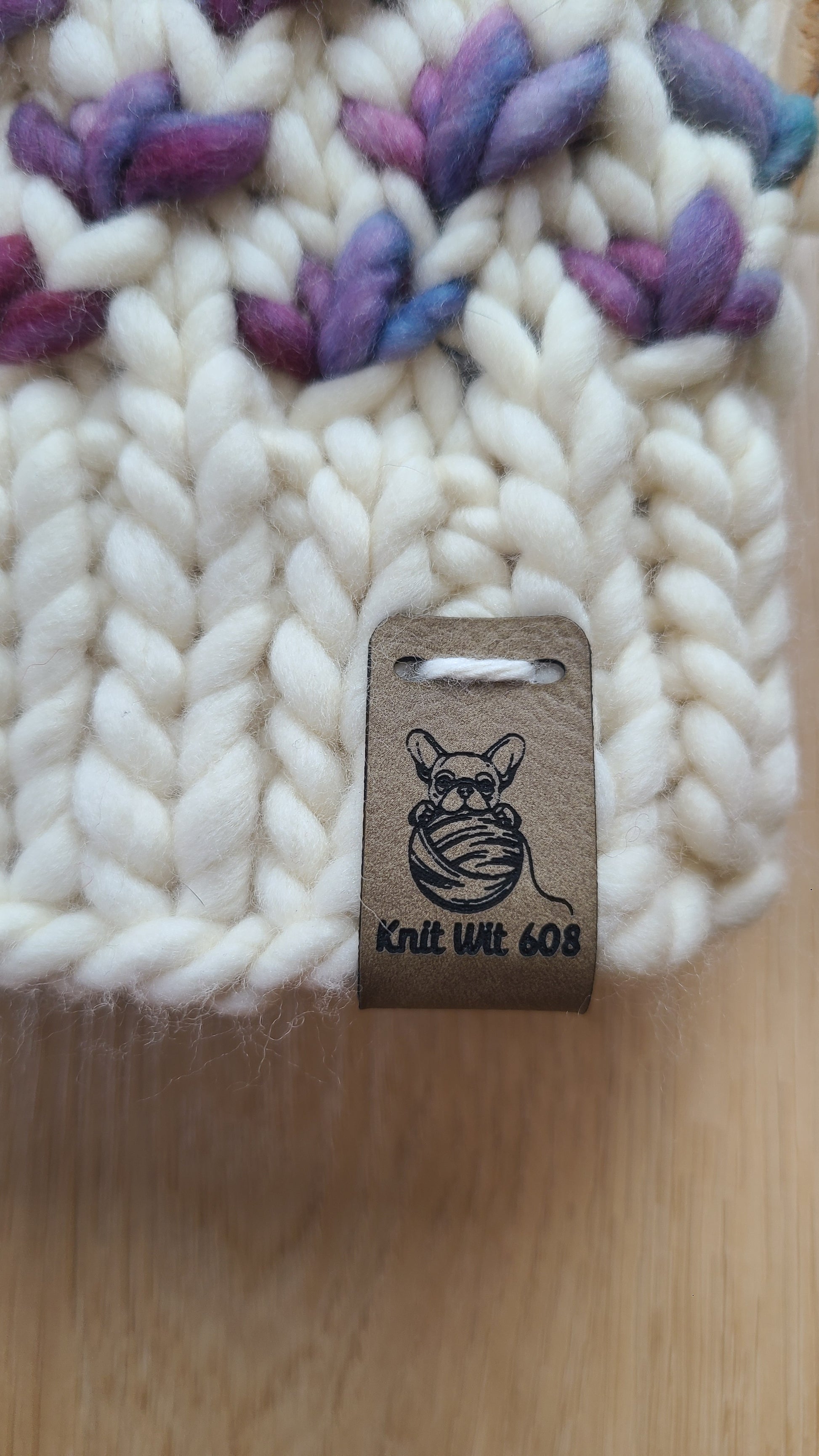 Whispering Lotus - merino wool knit hat