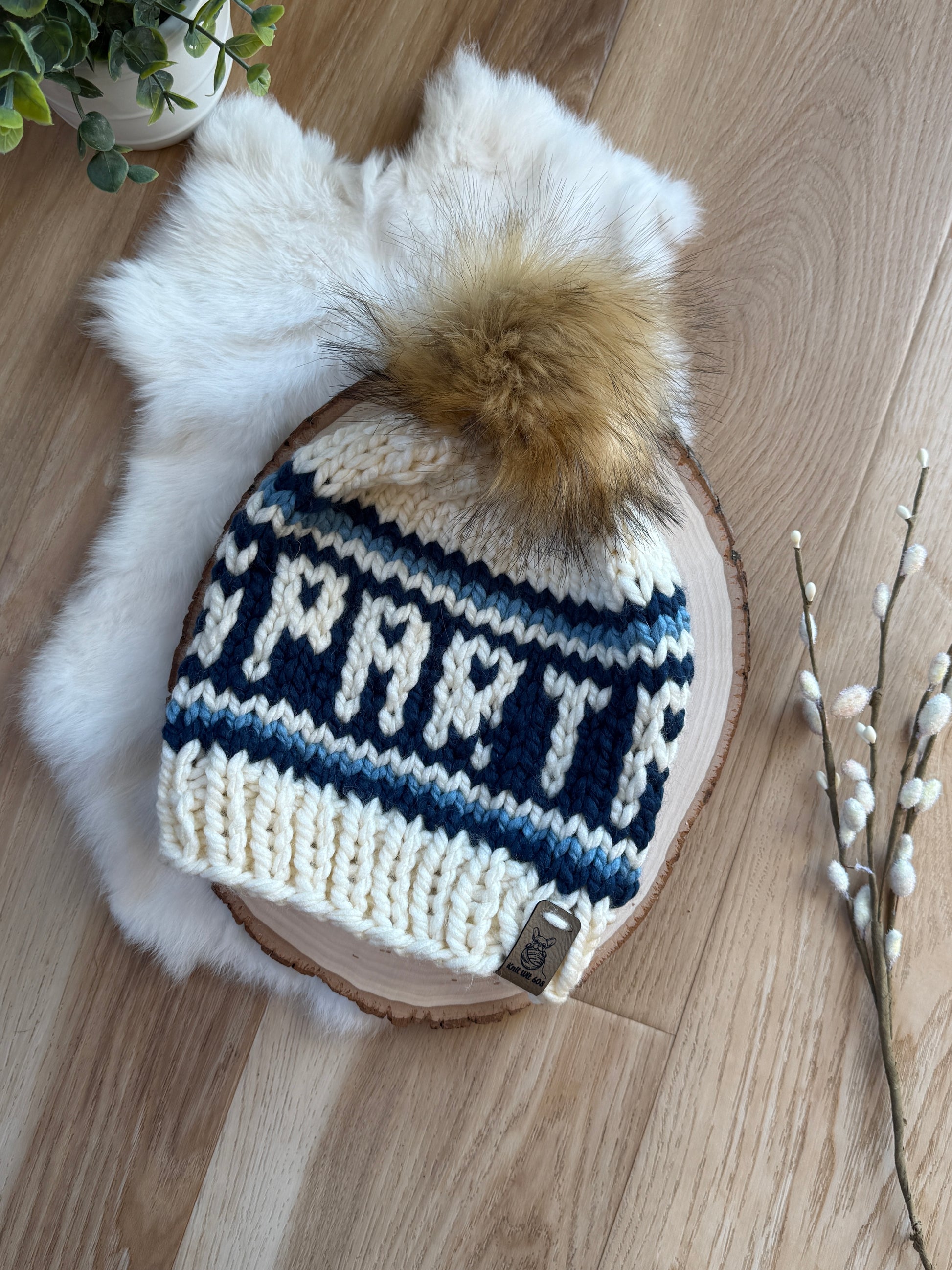 Spartan knit hat (custom order)