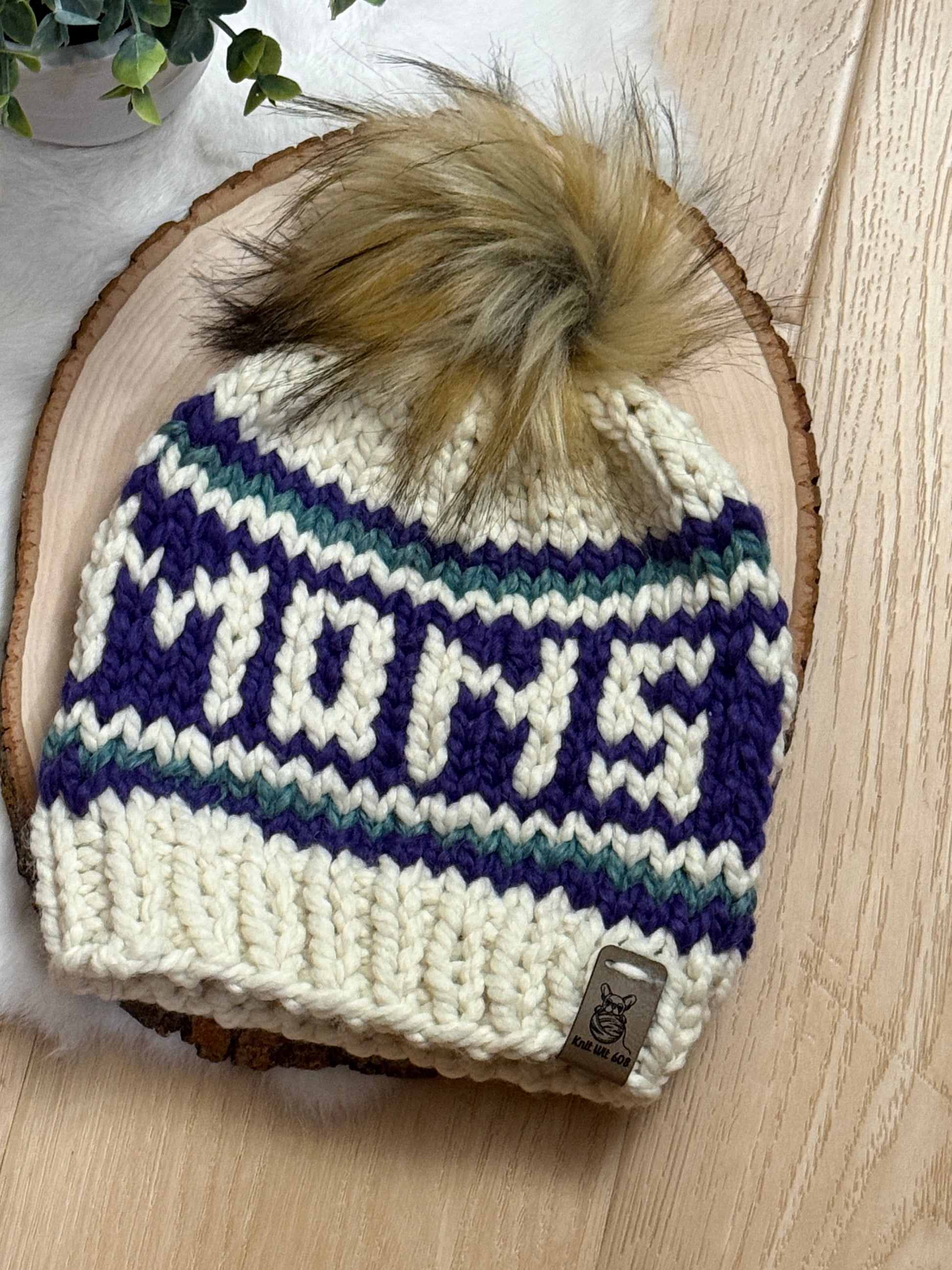 Monsters knit hat (custom order)