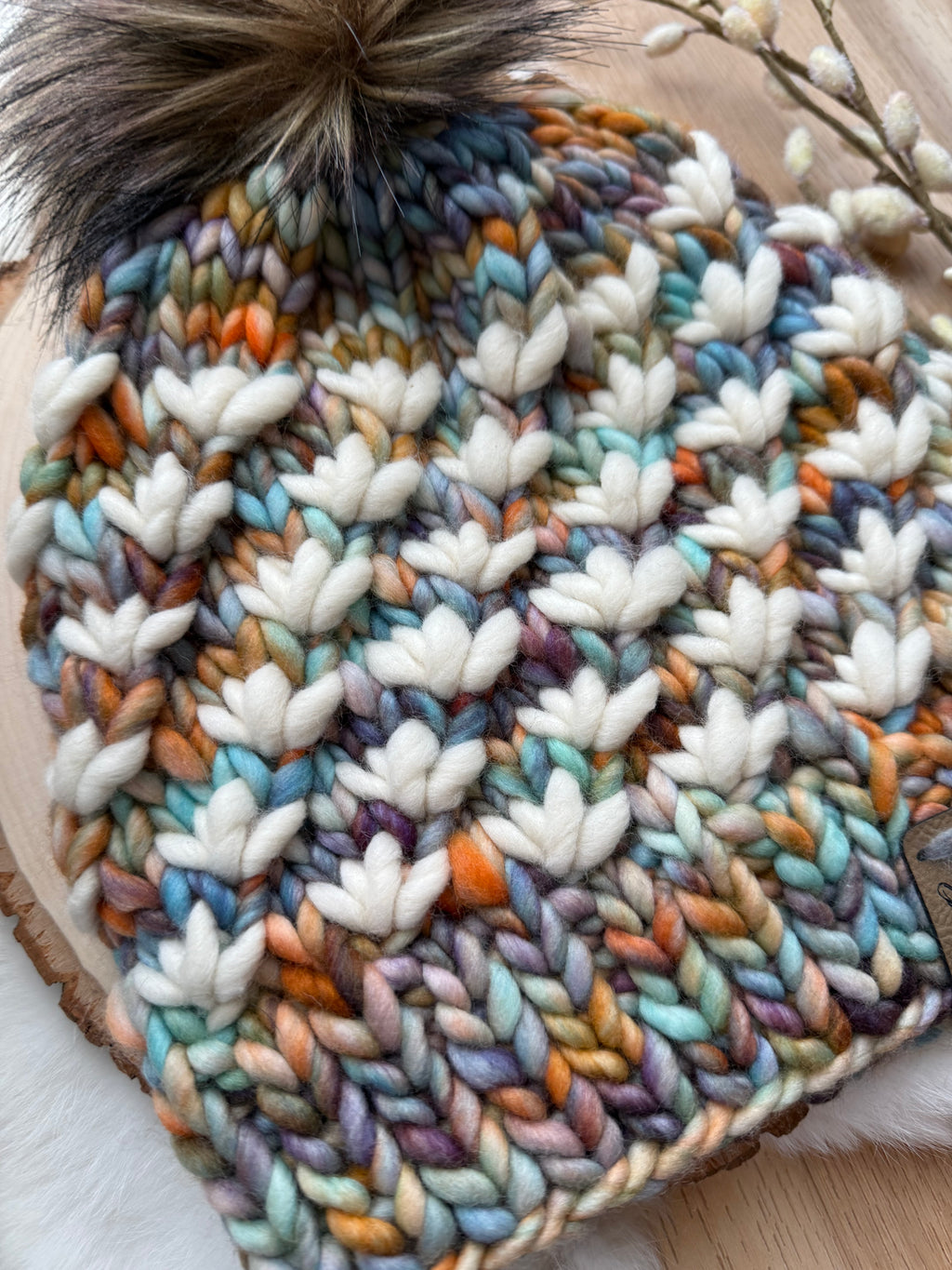 Lotus Grove - merino wool knit hat