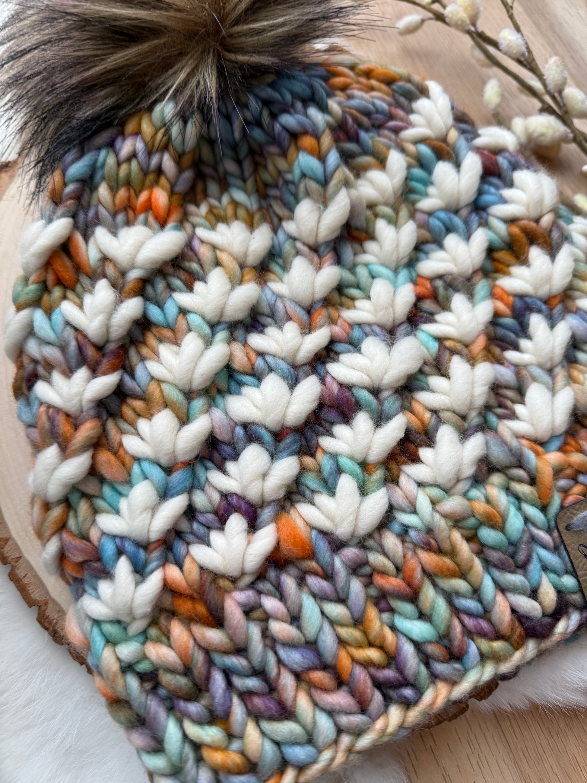 Lotus Grove - merino wool knit hat