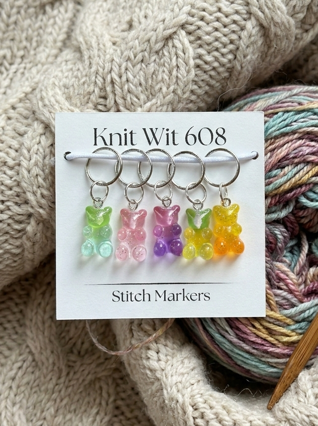 Gummy Bear Stitch Markers