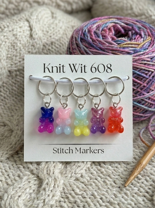 Gummy Bear Stitch Markers