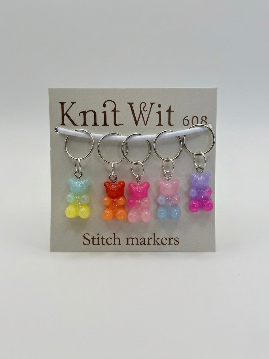 Gummy Bear Stitch Markers