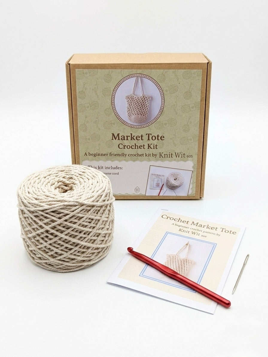 Market tote crochet kit