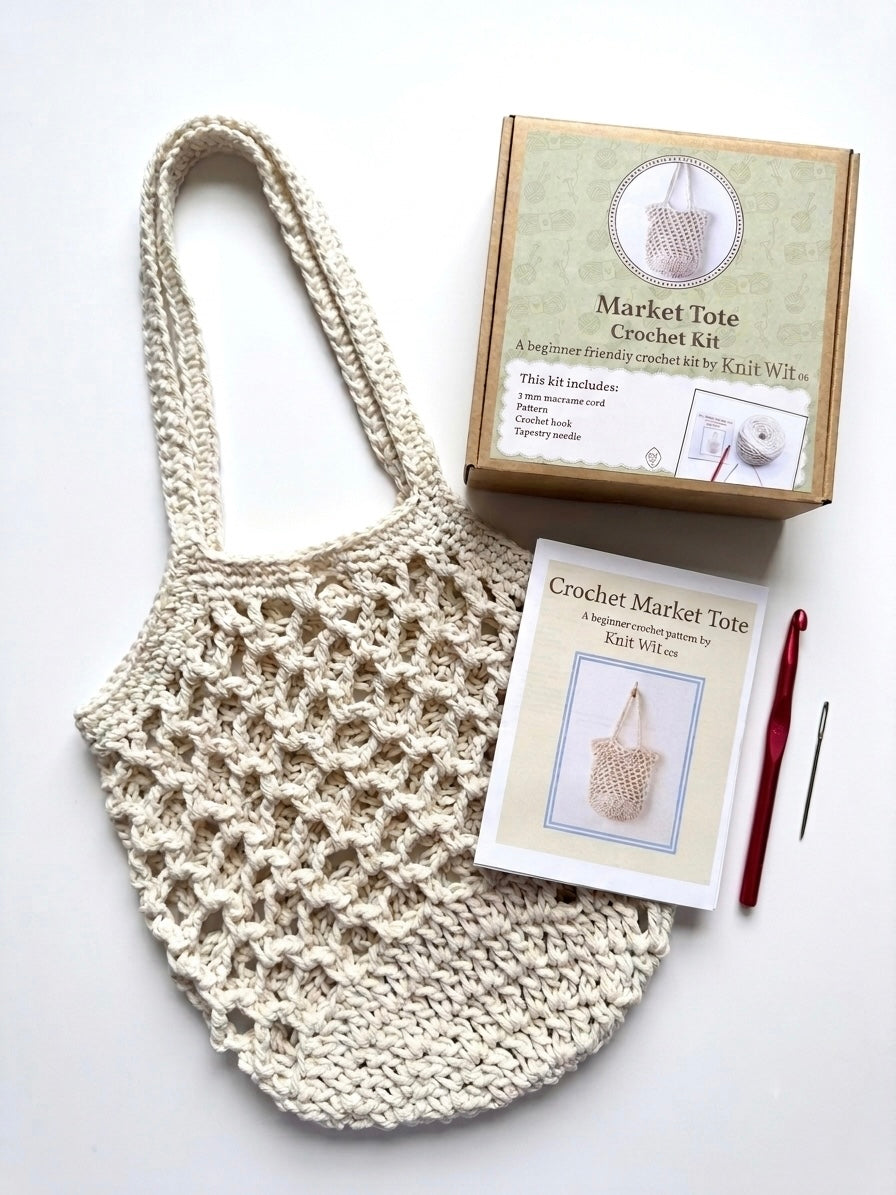Market tote crochet kit