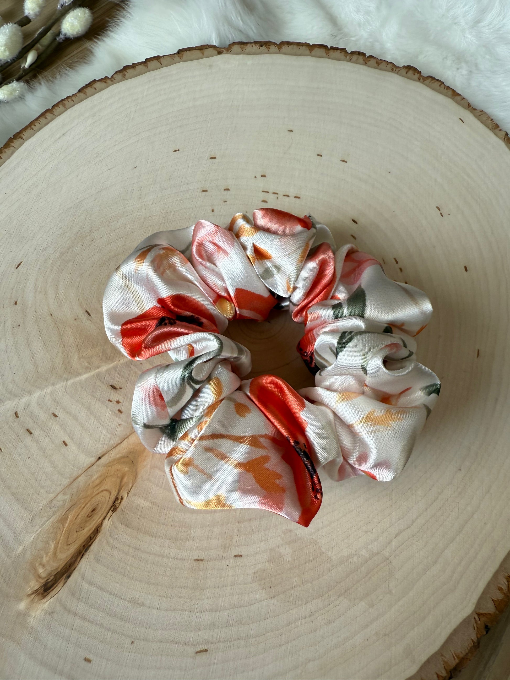 Satin scrunchie - prints (medium size)