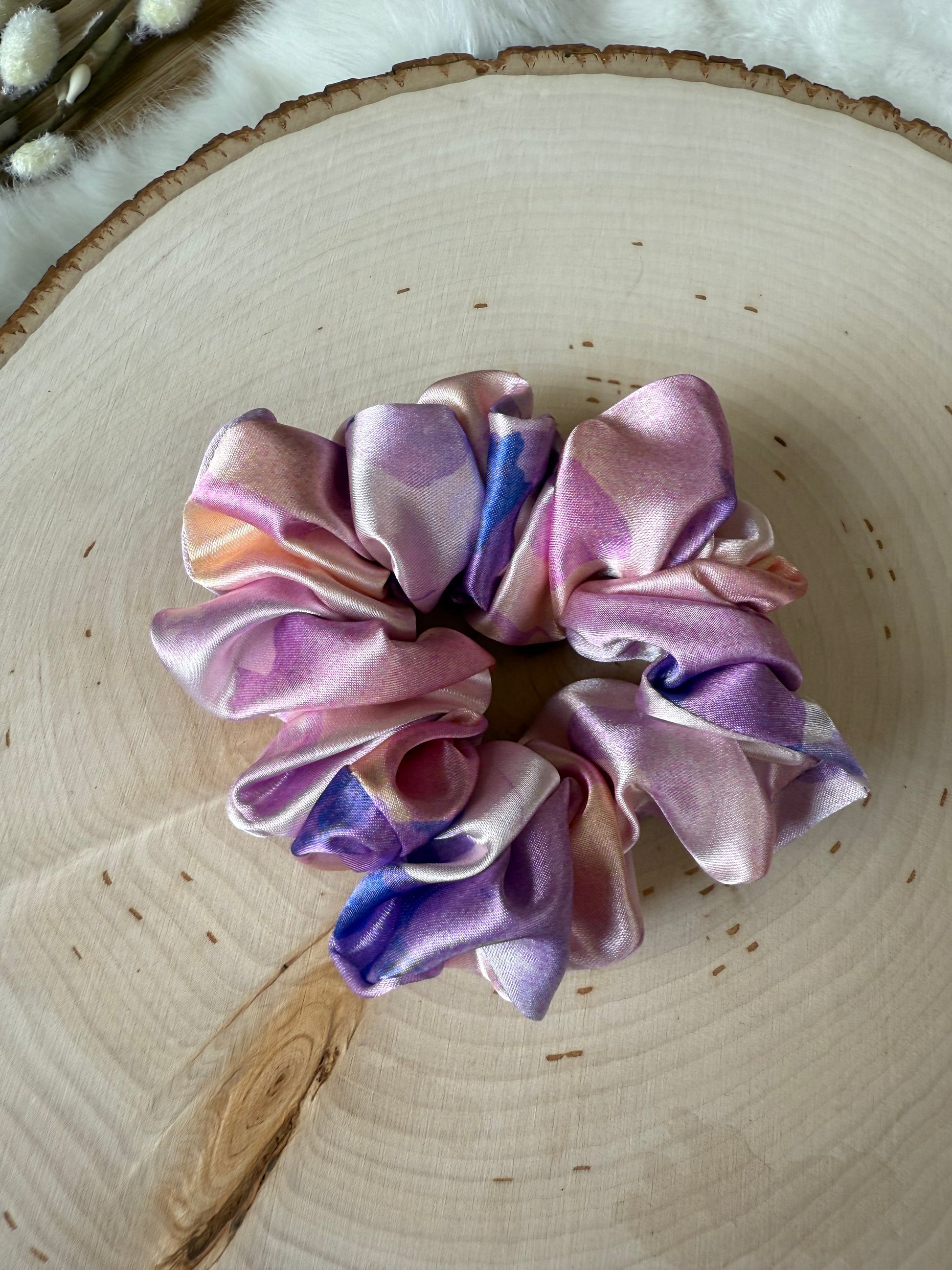 Satin scrunchie - prints (medium size)