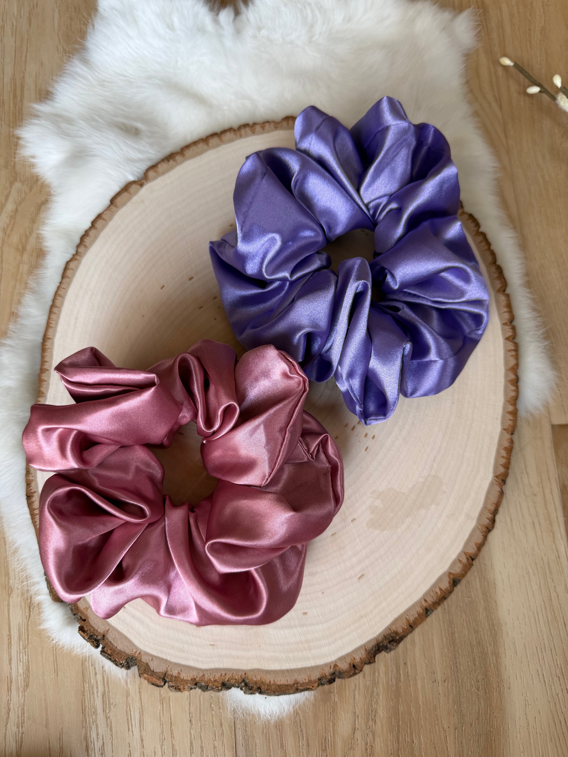 XL Satin scrunchies - solid colors