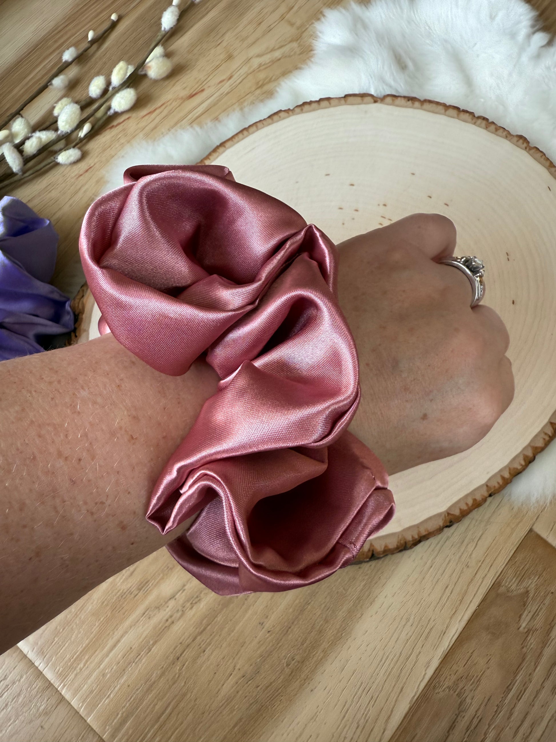 XL Satin scrunchies - solid colors