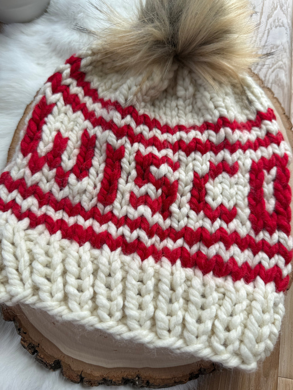 Wisconsin winter hat (white)