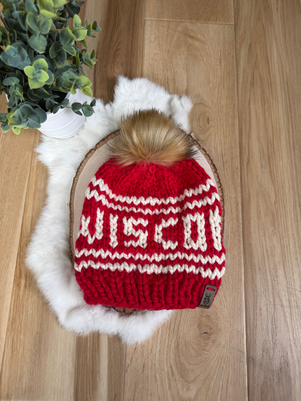 Wisconsin winter hat (red)