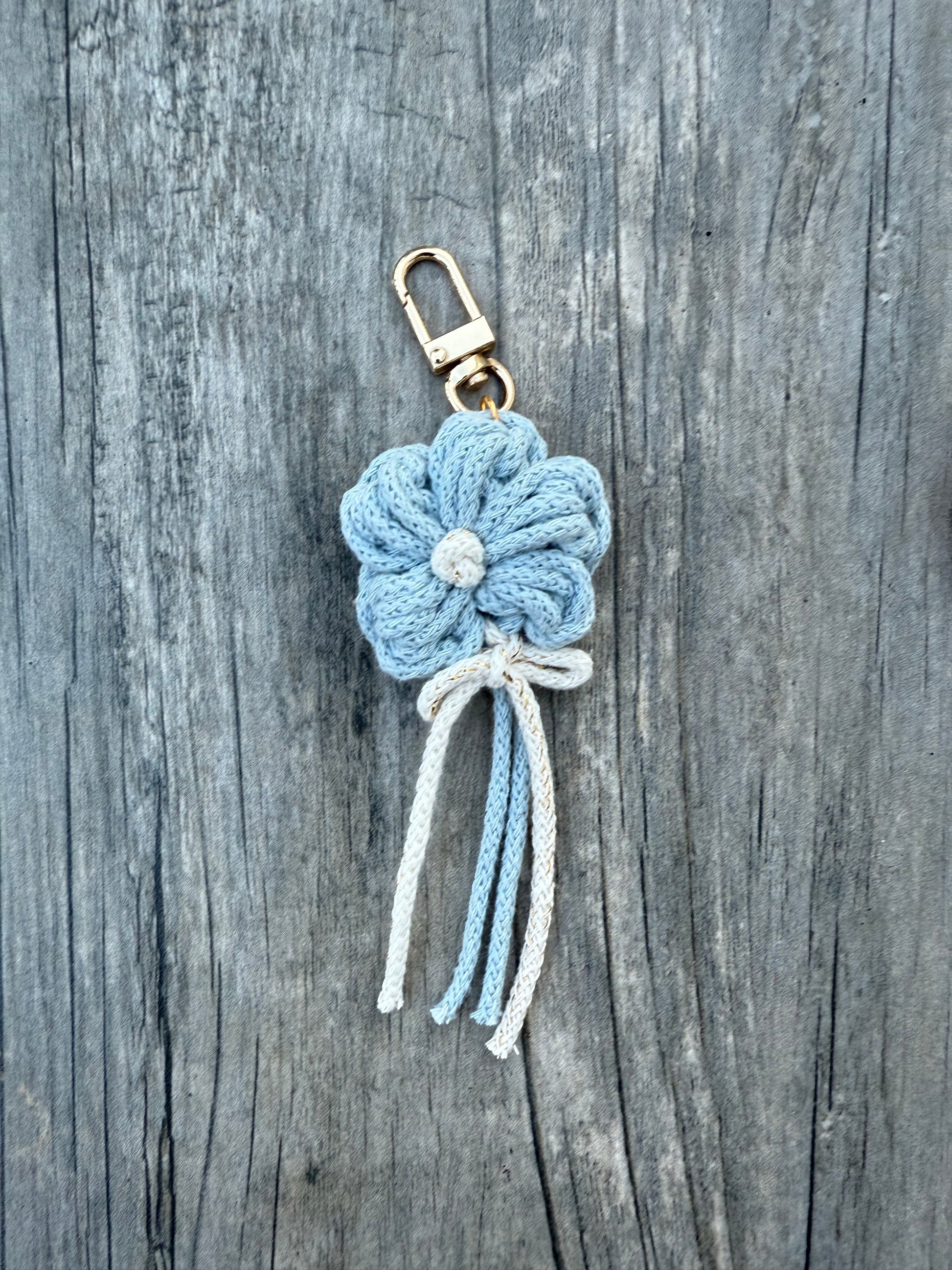 Flower bag charm