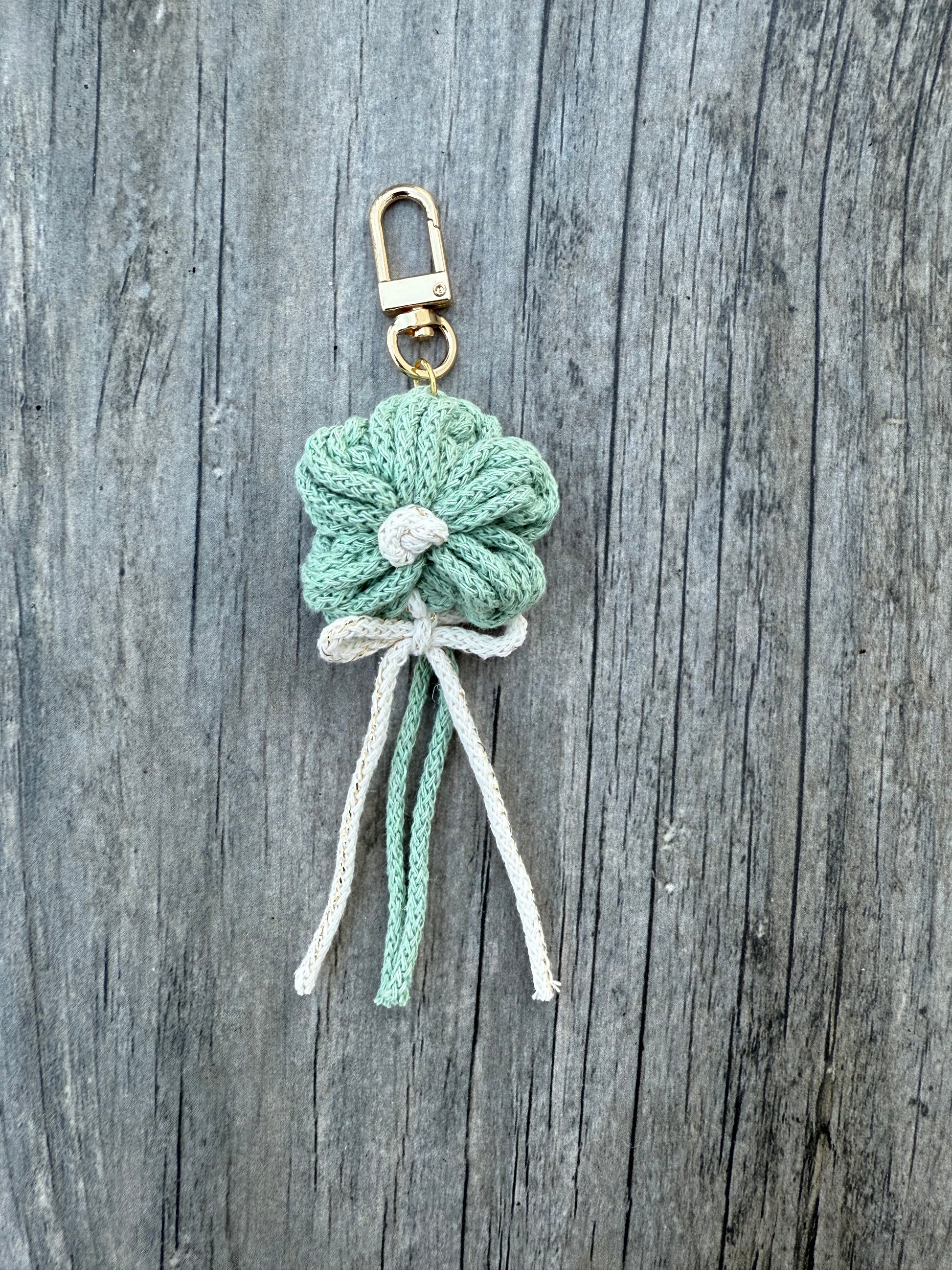 Flower bag charm