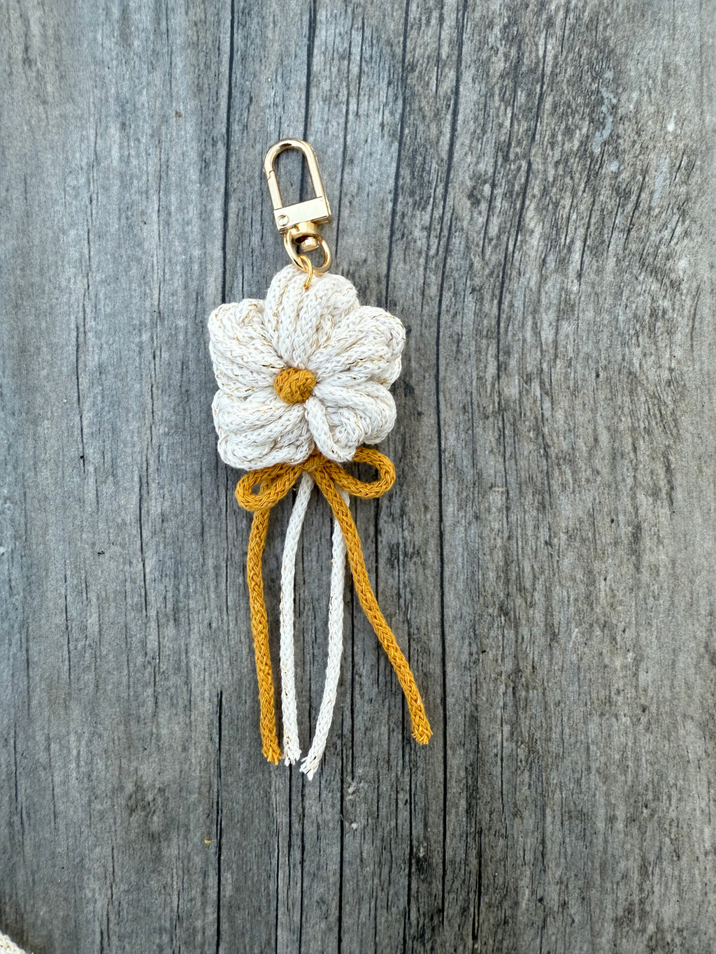 Flower bag charm
