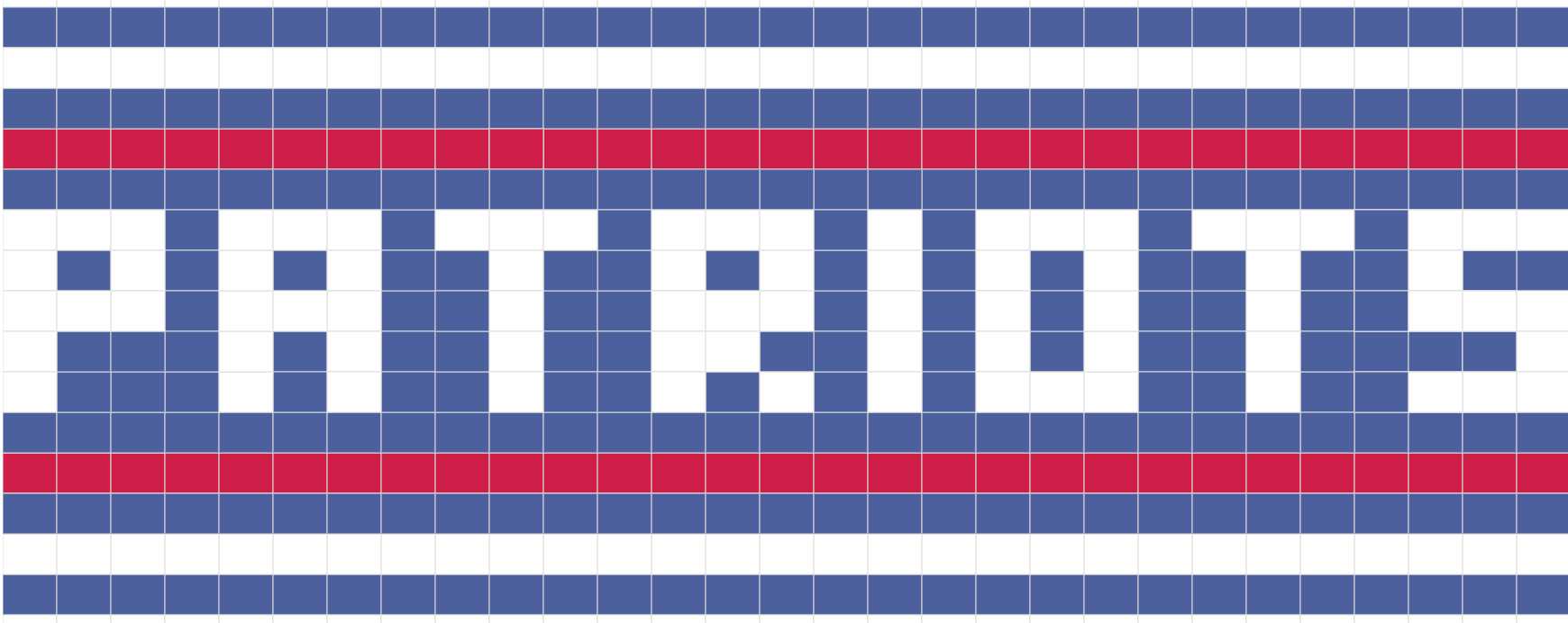 Patriots (blue/red/white) hat -Custom knit hat (Standard processing time)