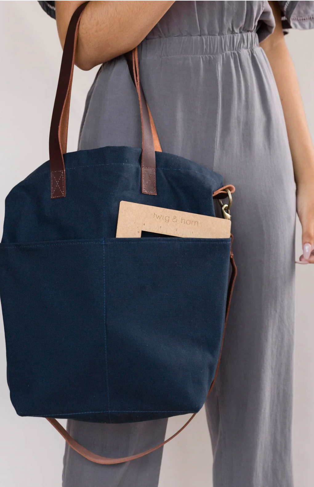 Twig & Horn Canvas Crossbody Project Bag