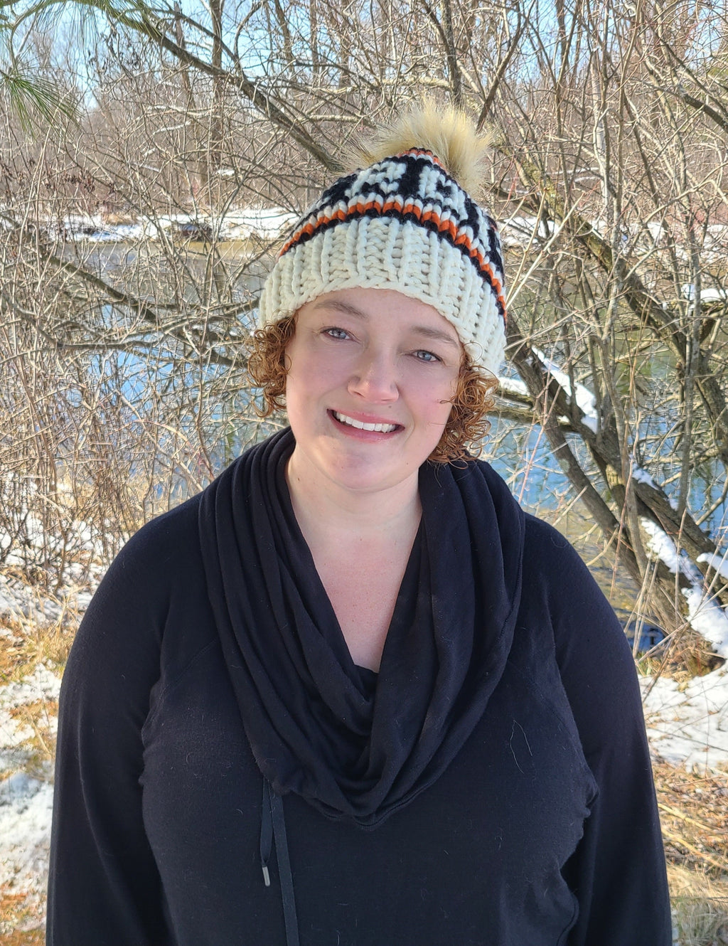 VERONA knit hat wool beanie, black Verona handmade knitted beanie, Verona winter hat