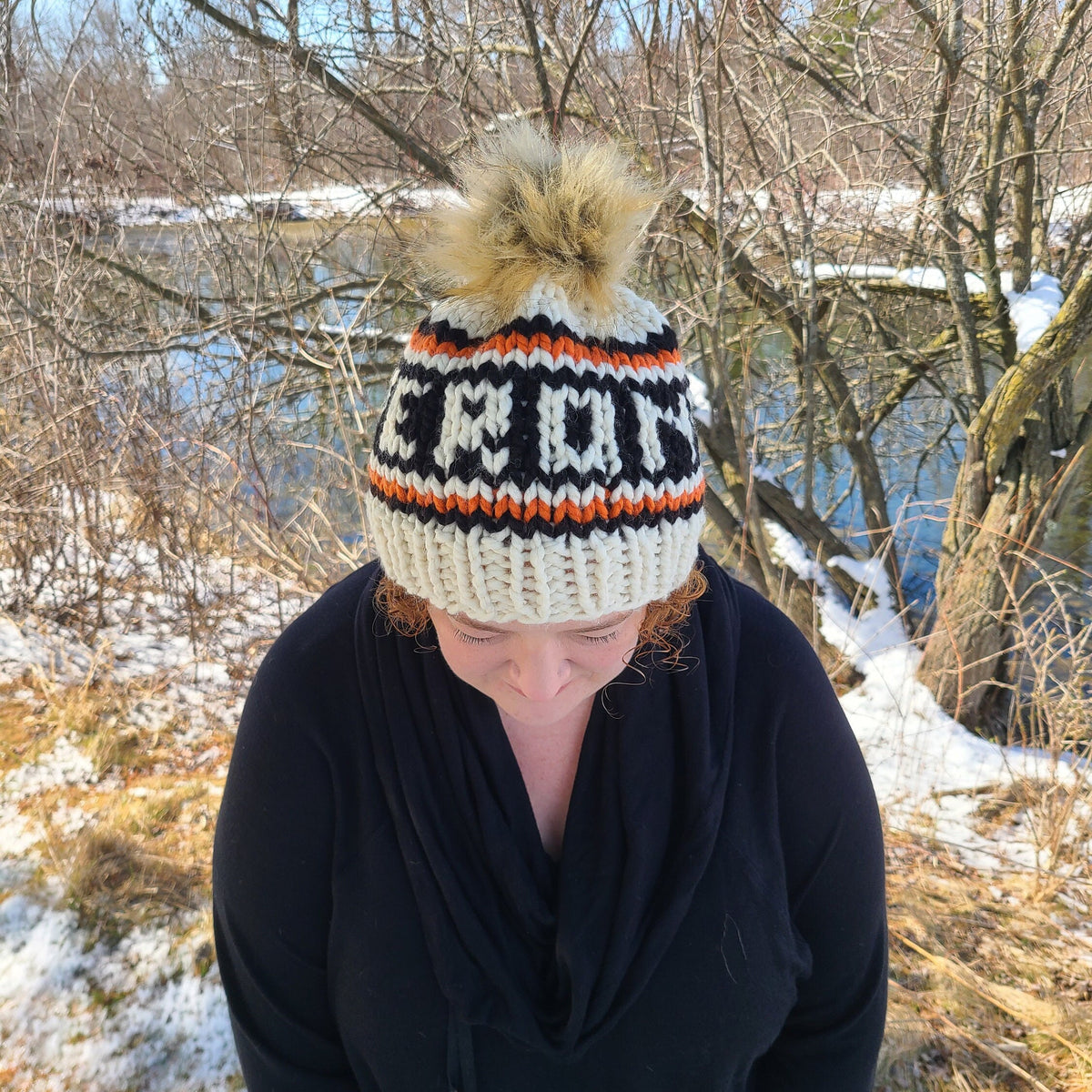 VERONA knit hat wool beanie, black Verona handmade knitted beanie, Verona winter hat