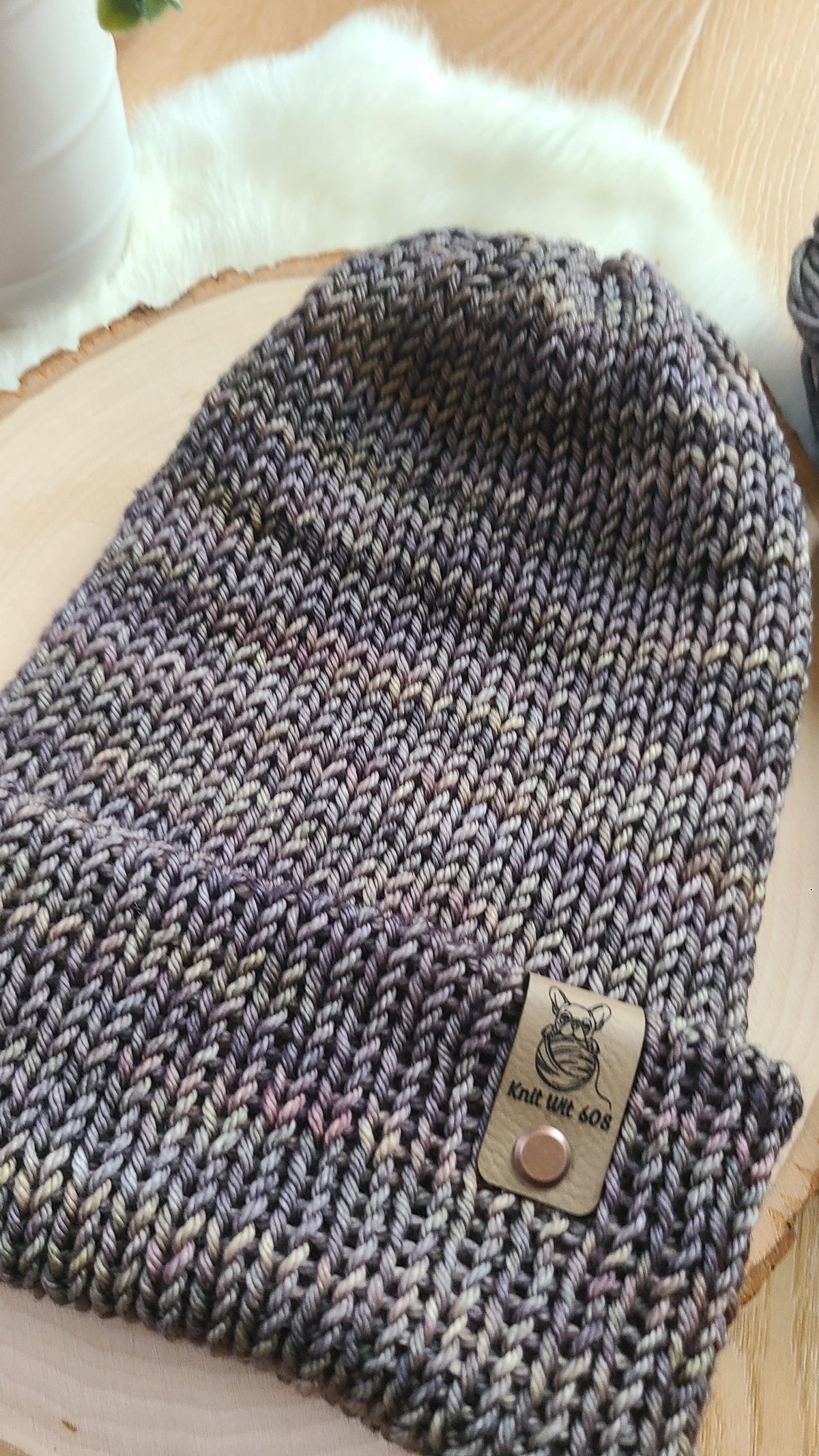 wool beanie, knit wool winter hat, winter hat, Malabrigo Rios Sandstorm