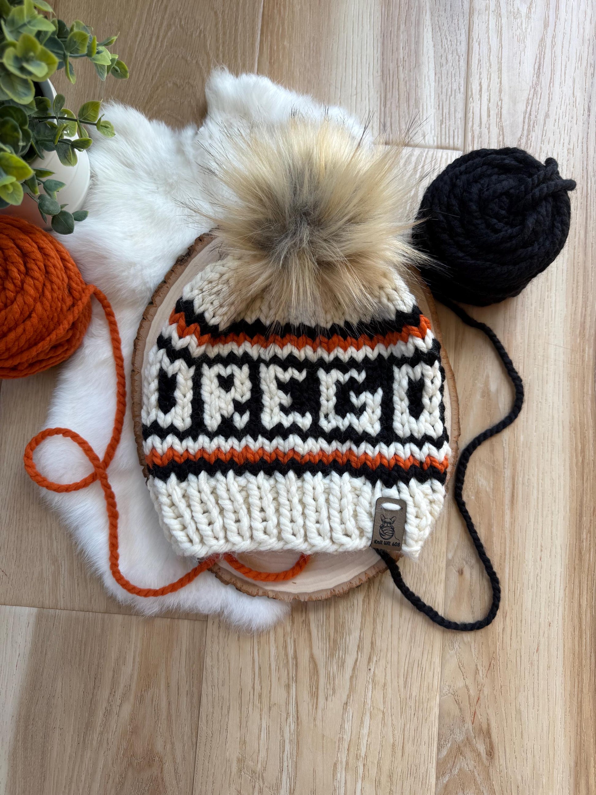 OREGON knit hat wool beanie, knit hat, Oregon winter hat