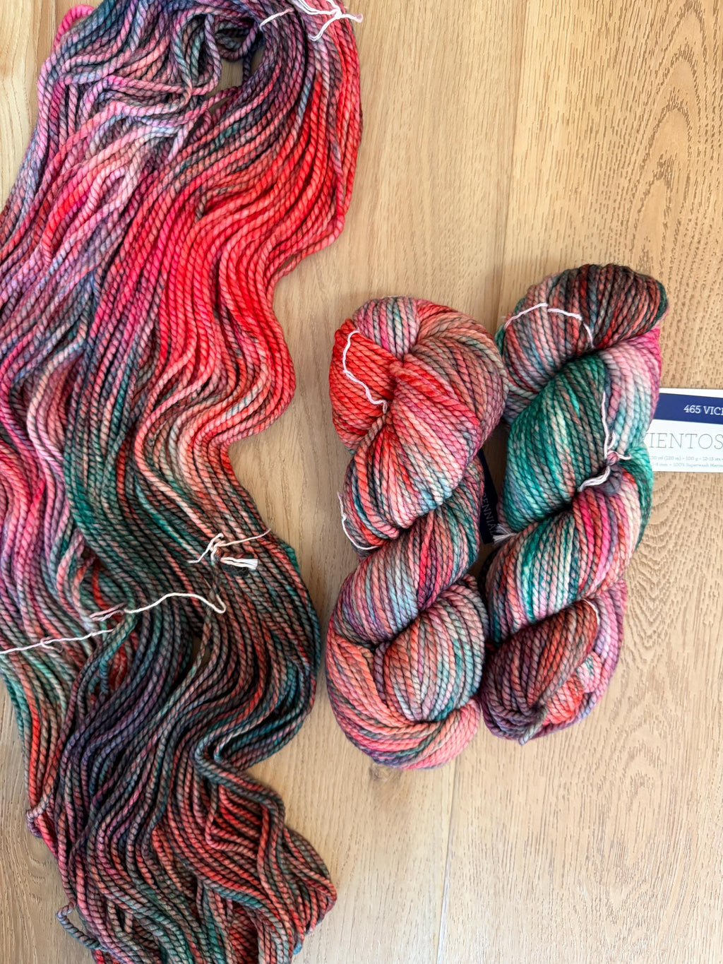 Malabrigo Vientos merino wool hand dyed yarn - color Vicennial