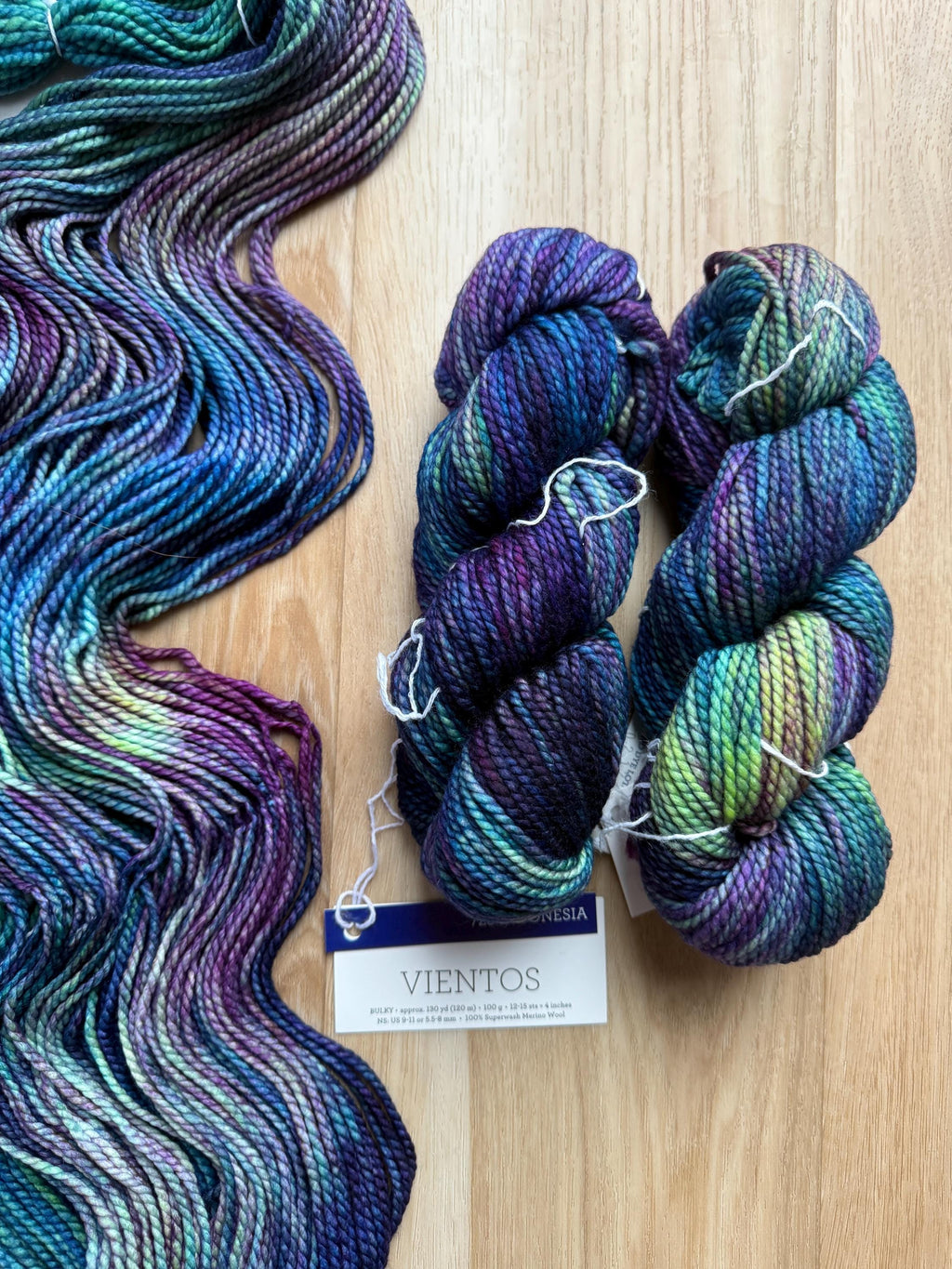Malabrigo Vientos Indonesia merino wool hand dyed yarn - color Indonesia