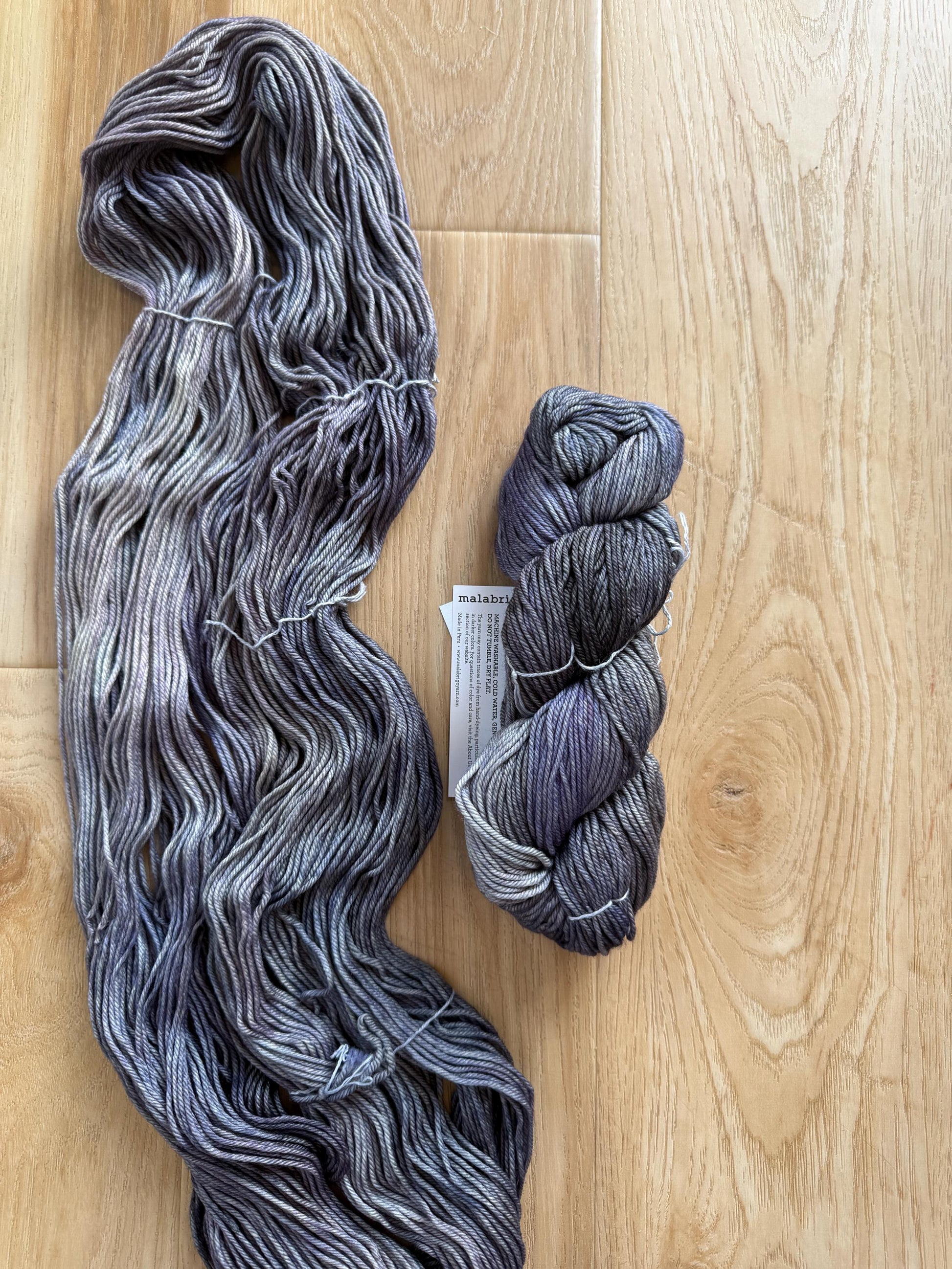 Malabrigo Rios Winter Lake Yarn – Worsted Weight Superwash Merino Wool, Hand Dyed Soft Yarn