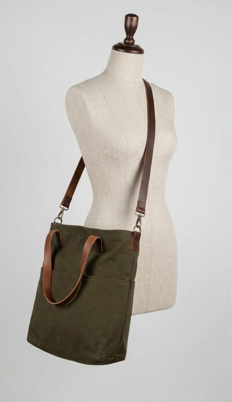 Knitting Project bag with pockets