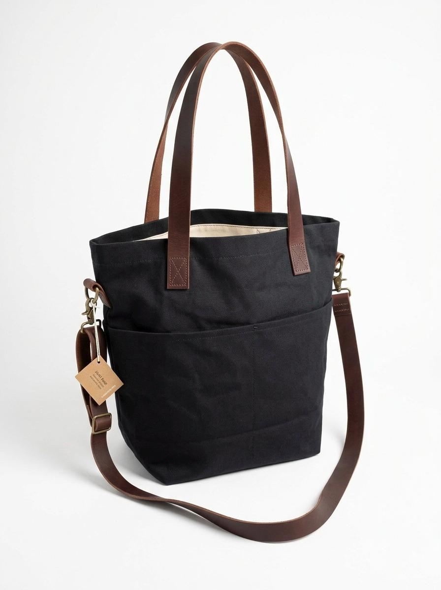 Knitting Project bag with pockets