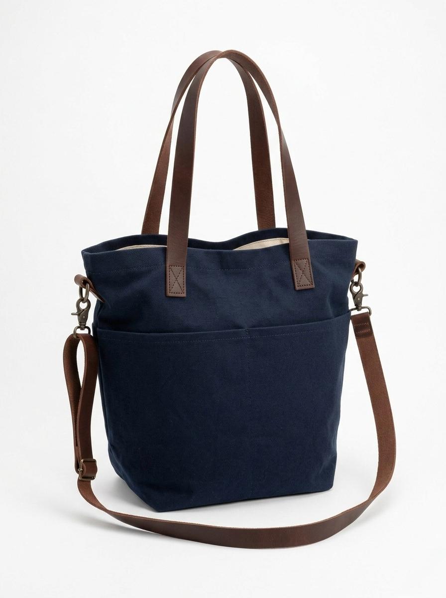 Knitting Project bag with pockets