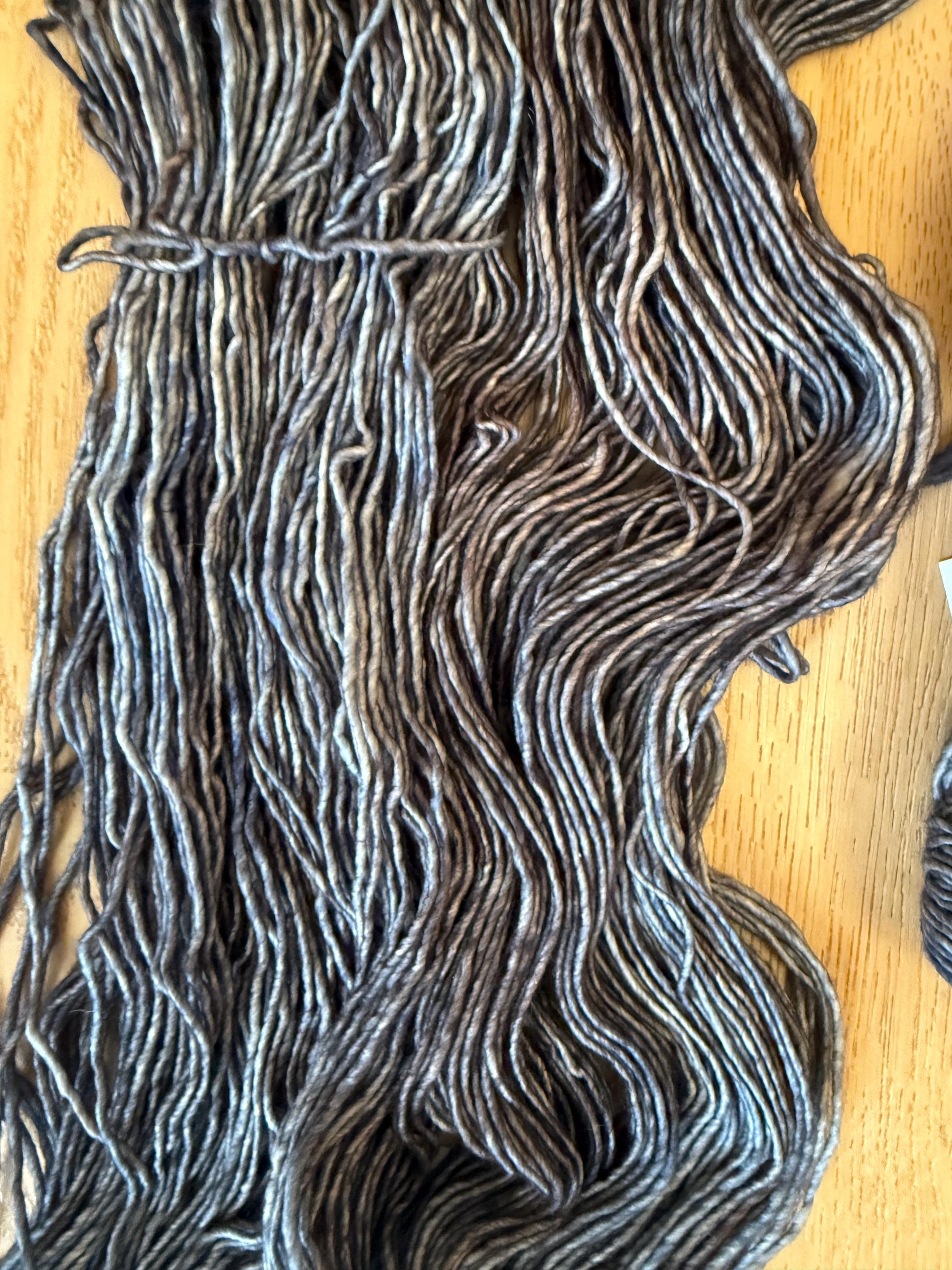 Malabrigo Washted Grey Yarn – Worsted Weight Superwash Merino Wool, Hand Dyed Soft Yarn, Knitting Yarn, Cirrus Grey