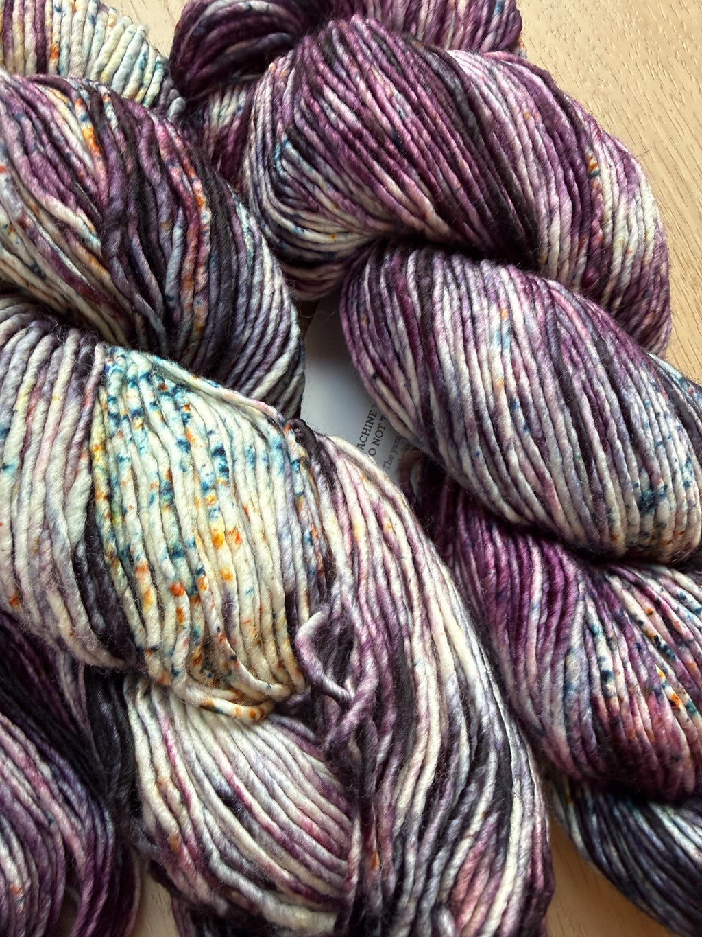 Malabrigo washted Yarn Ursula – Worsted Weight Superwash Merino Wool, Hand Dyed Soft Yarn, worsted weight wool yarn, black purple yarn