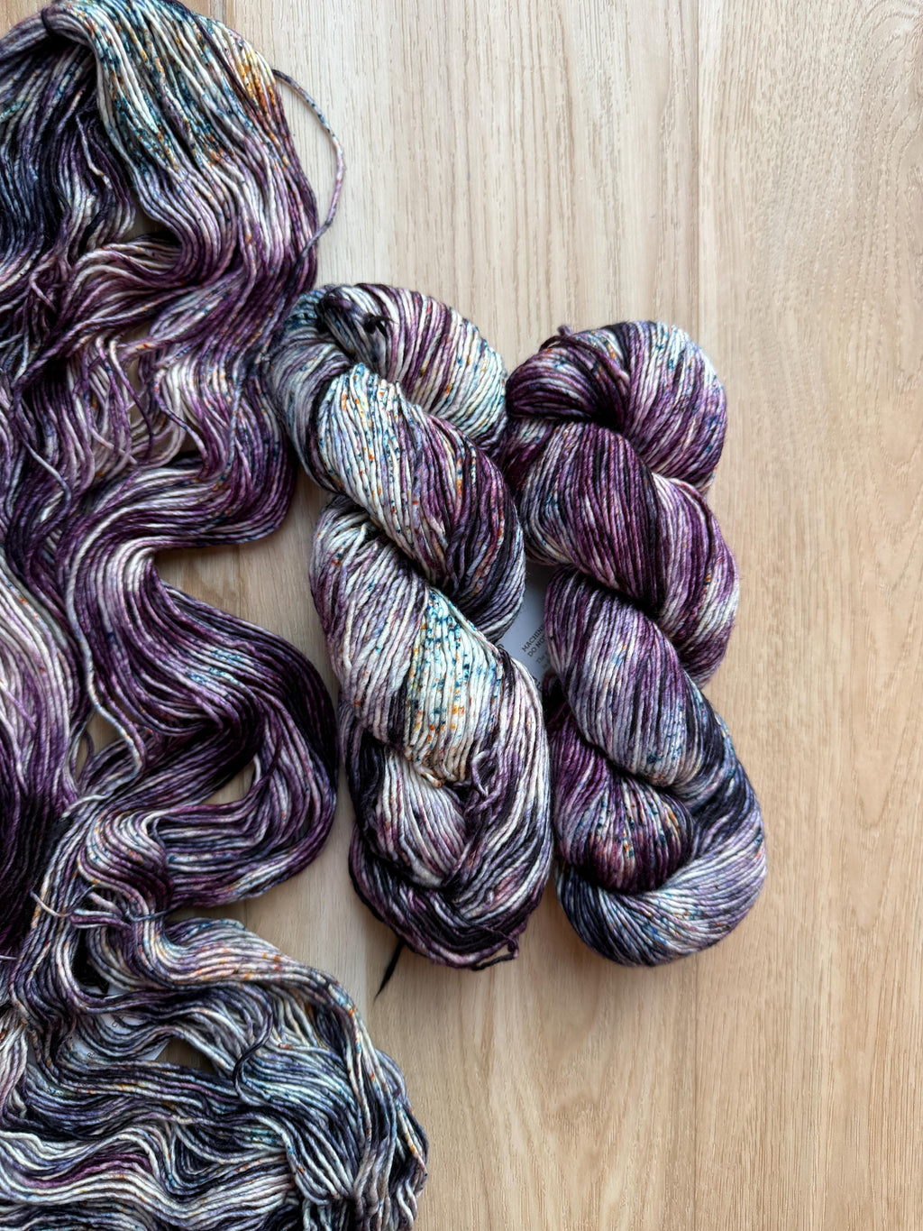 Malabrigo washted Yarn Ursula – Worsted Weight Superwash Merino Wool, Hand Dyed Soft Yarn, worsted weight wool yarn, black purple yarn