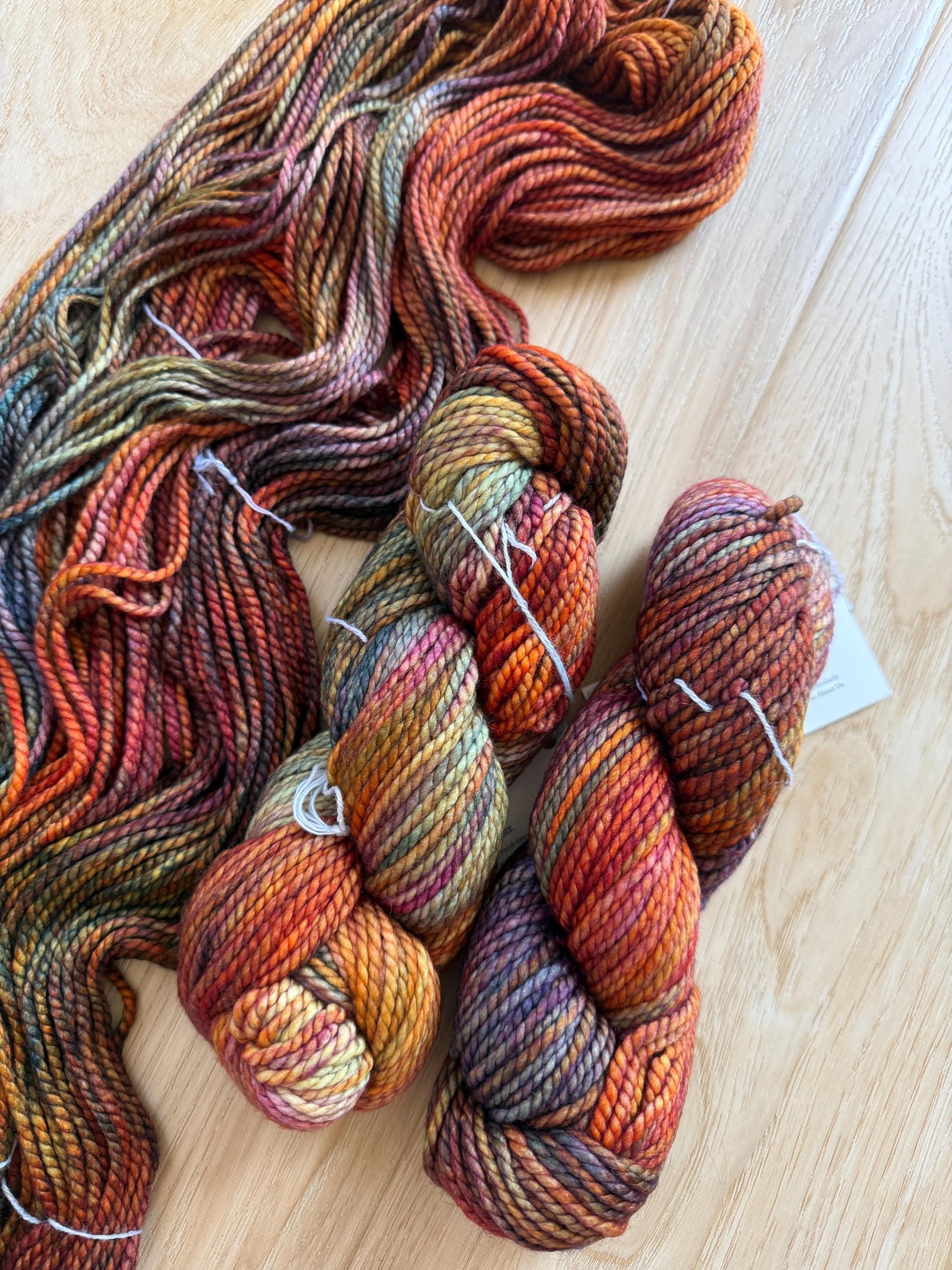 Malabrigo Vientos Piedras– Bulky Weight Superwash Merino Wool, Hand Dyed Chunky Yarn, Soft 2 Ply Yarn for Knitting & Crochet