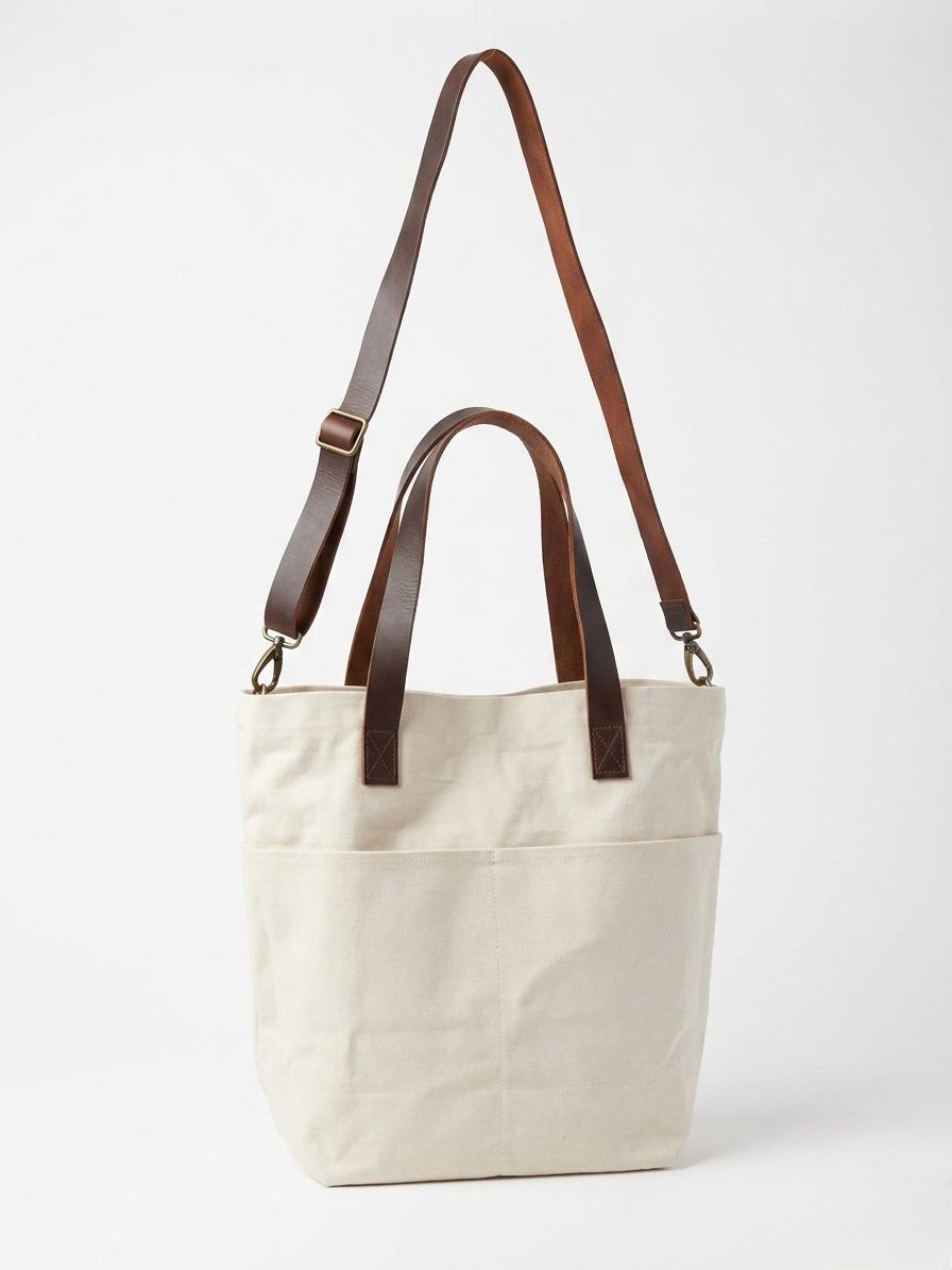 Knitting Project bag with pockets