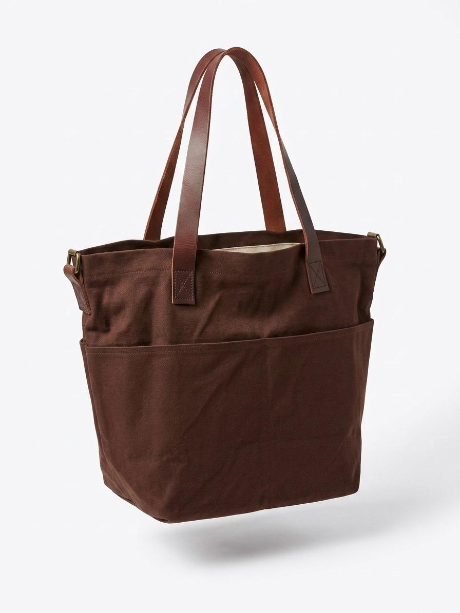 Knitting Project bag with pockets