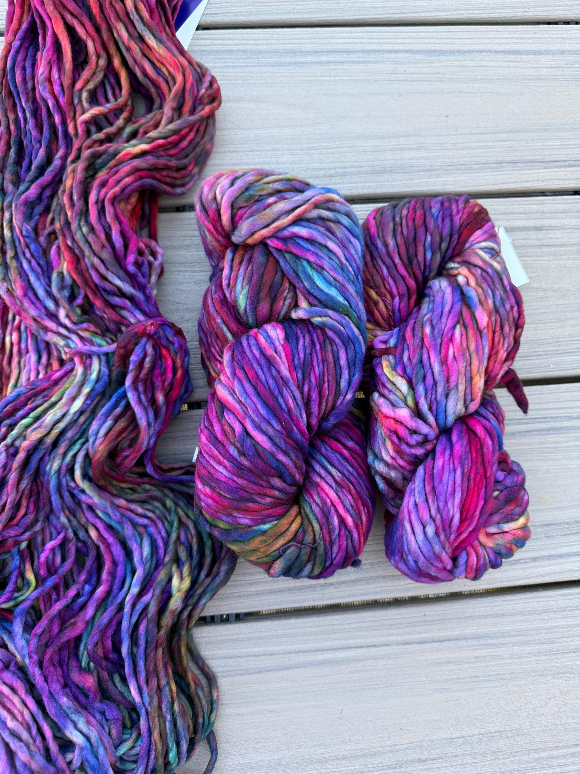 Malabrigo Rasta anniversario yarn, multicolor super bulky merino wool yarn