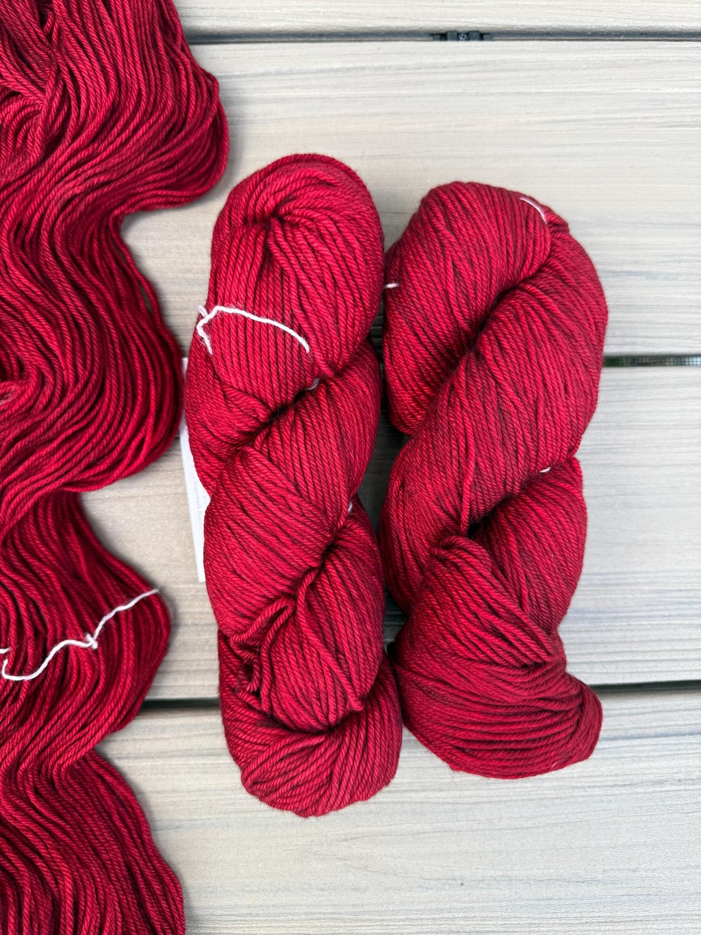 Malabrigo Rios Red Yarn - Cereza colorway– Worsted Weight Superwash Merino Wool, Hand Dyed Soft Yarn
