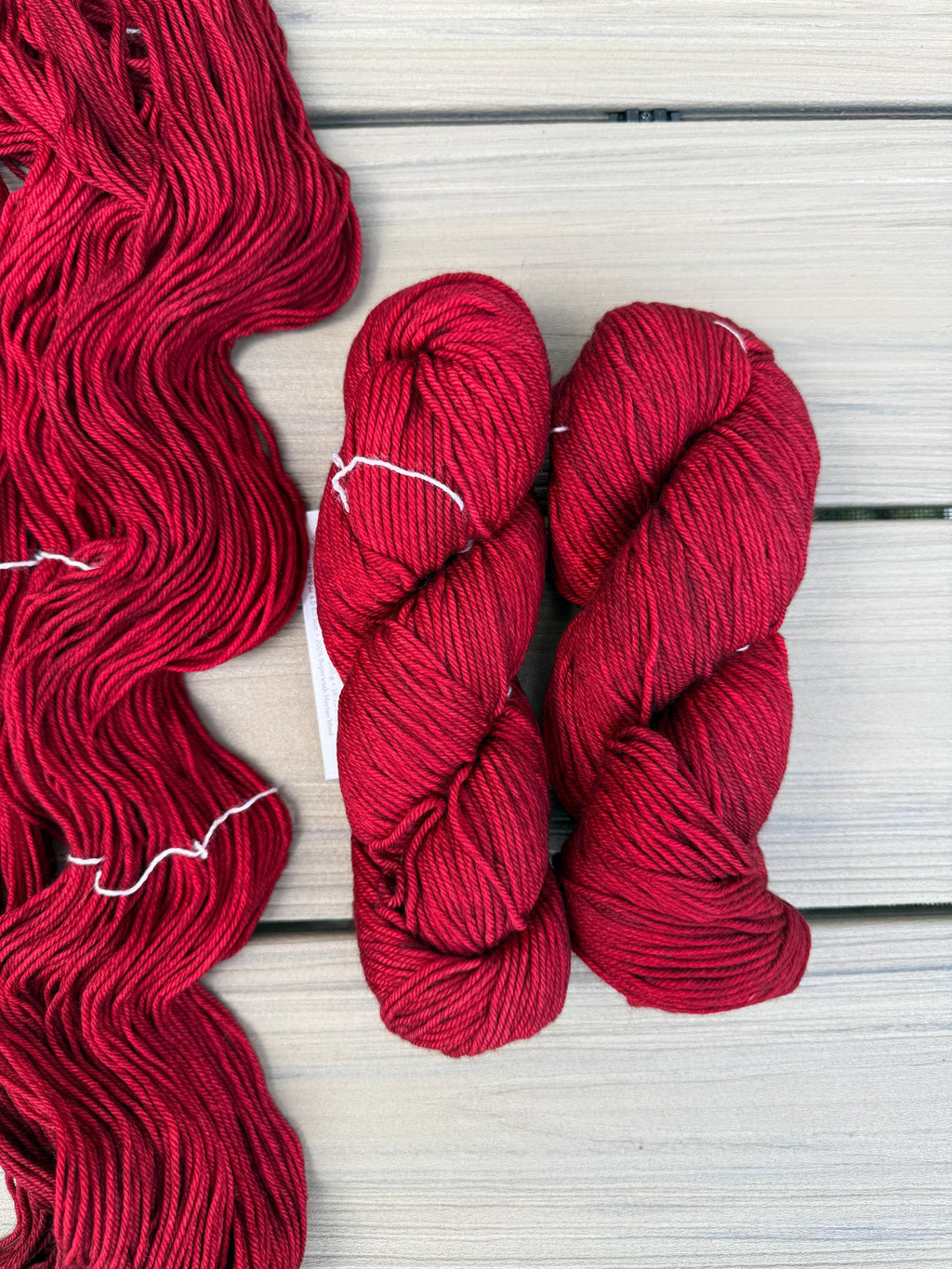 Malabrigo Rios Red Yarn - Cereza colorway– Worsted Weight Superwash Merino Wool, Hand Dyed Soft Yarn