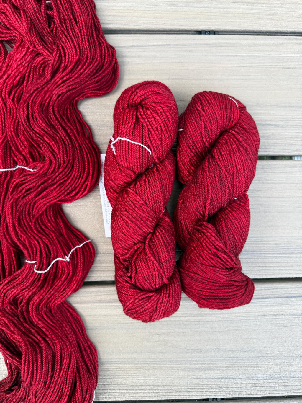 Malabrigo Rios Red Yarn - Cereza colorway– Worsted Weight Superwash Merino Wool, Hand Dyed Soft Yarn