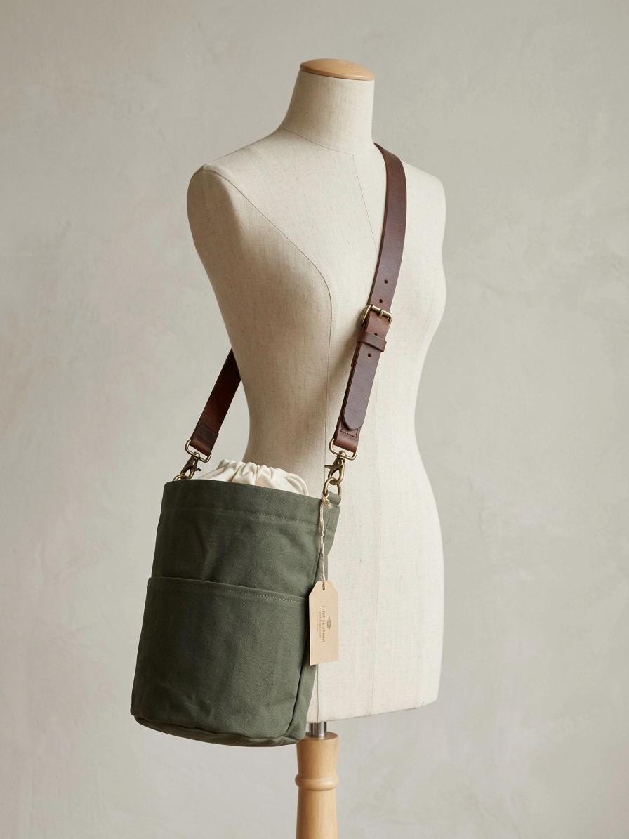 Knitting Project bag w pockets (medium), customized knitting project bag, craft supply/tool PLUS handmade stitch marker