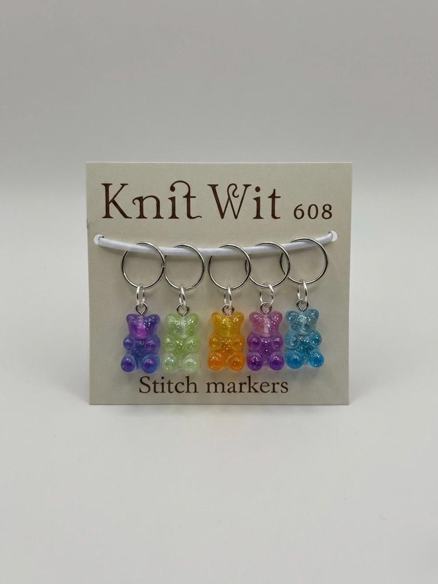 Knitting Project bag w pockets (medium), customized knitting project bag, craft supply/tool PLUS handmade stitch marker